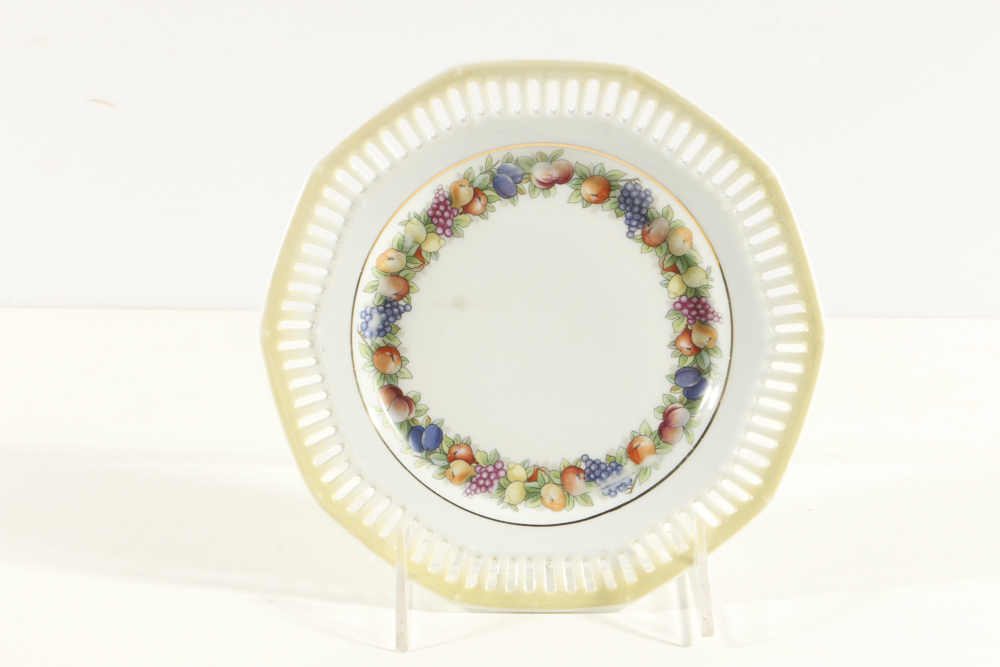 Plethora of Pierced Porcelain Plates and Bowls from Schumann
