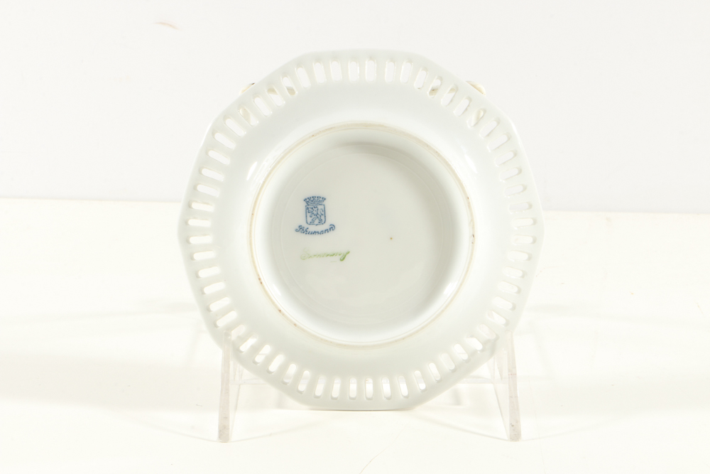 Plethora of Pierced Porcelain Plates and Bowls from Schumann
