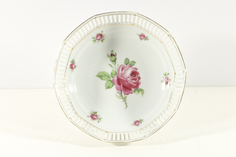 Plethora of Pierced Porcelain Plates and Bowls from Schumann