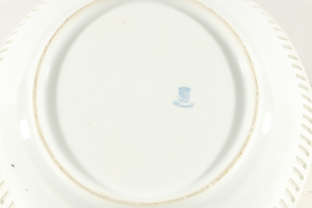 Plethora of Pierced Porcelain Plates and Bowls from Schumann
