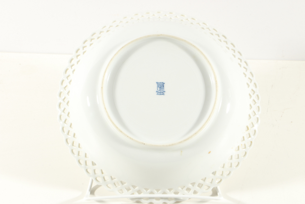 Plethora of Pierced Porcelain Plates and Bowls from Schumann