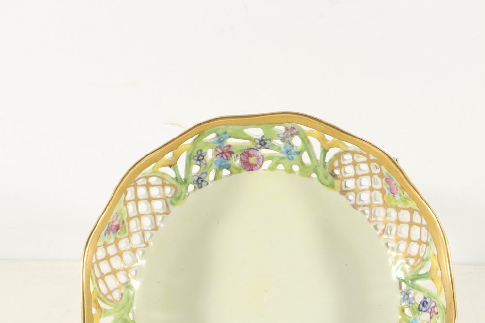 Plethora of Pierced Porcelain Plates and Bowls from Schumann