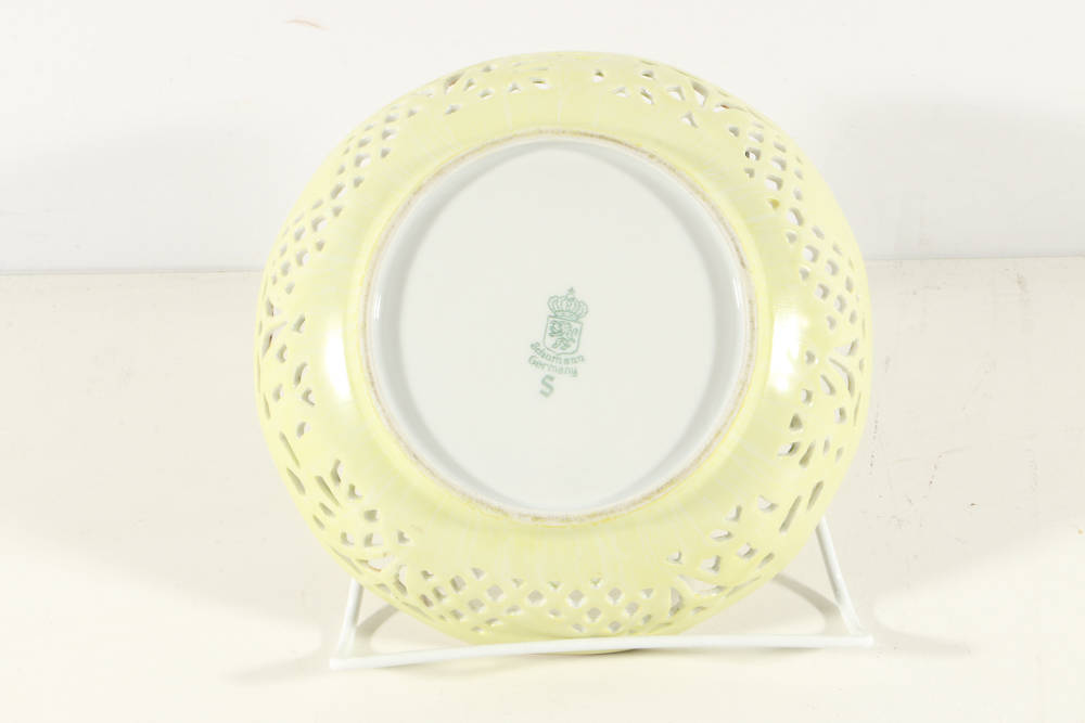 Plethora of Pierced Porcelain Plates and Bowls from Schumann