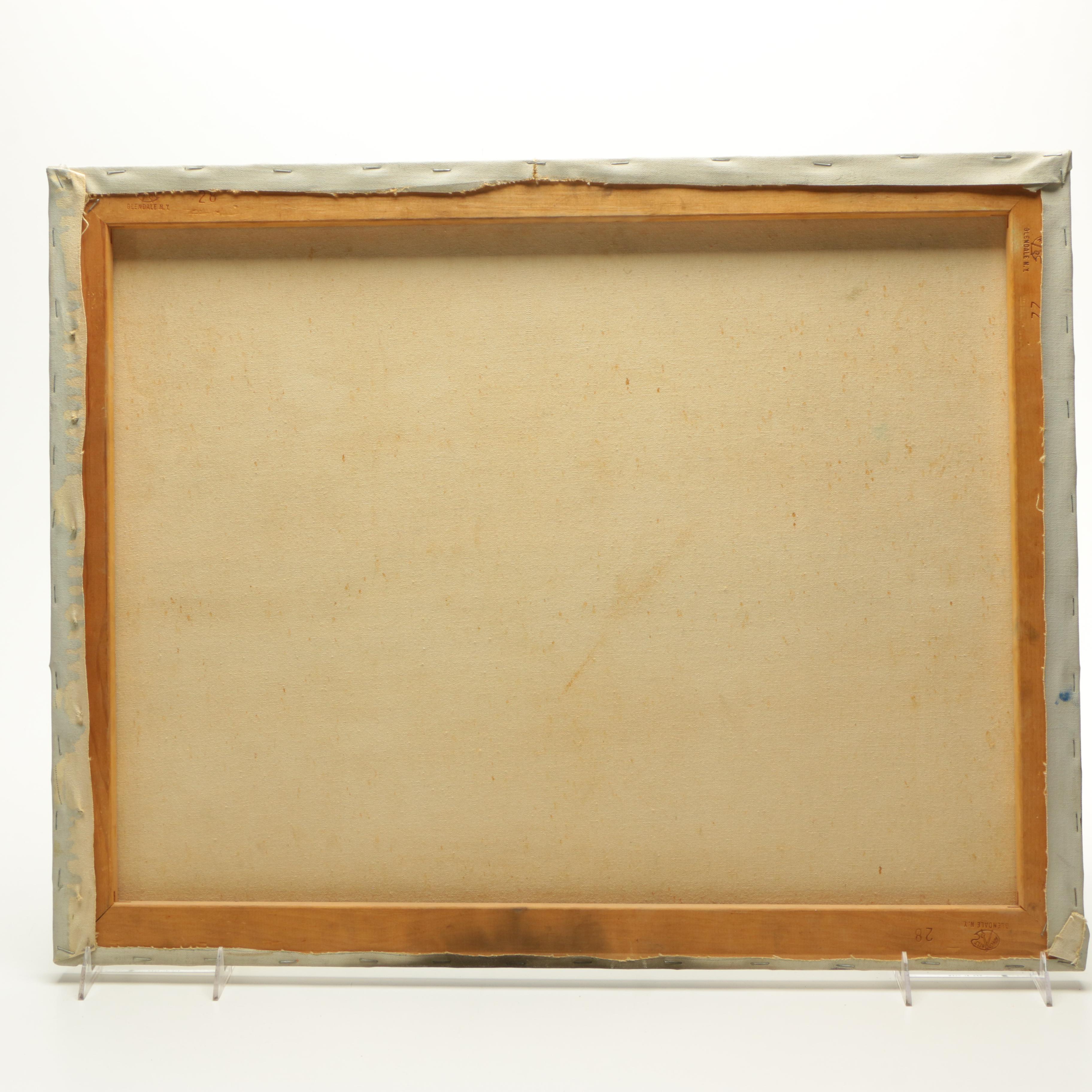 Schneider Oil Painting on Canvas of Beach Sunset