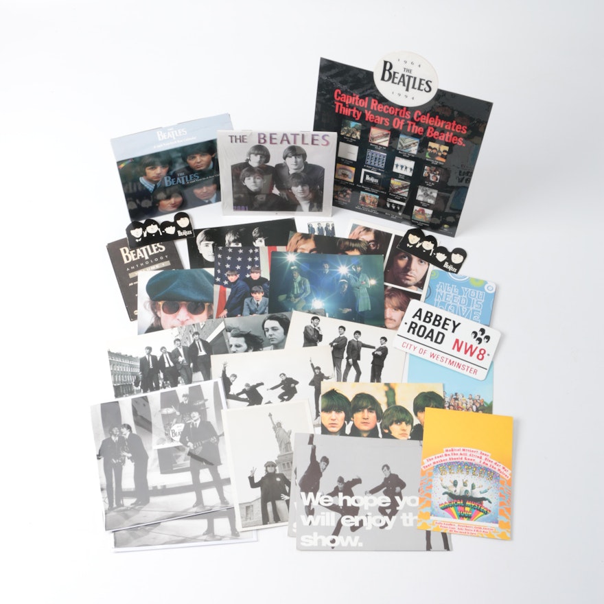 Beatles Themed Postcards and Other Promotional Material