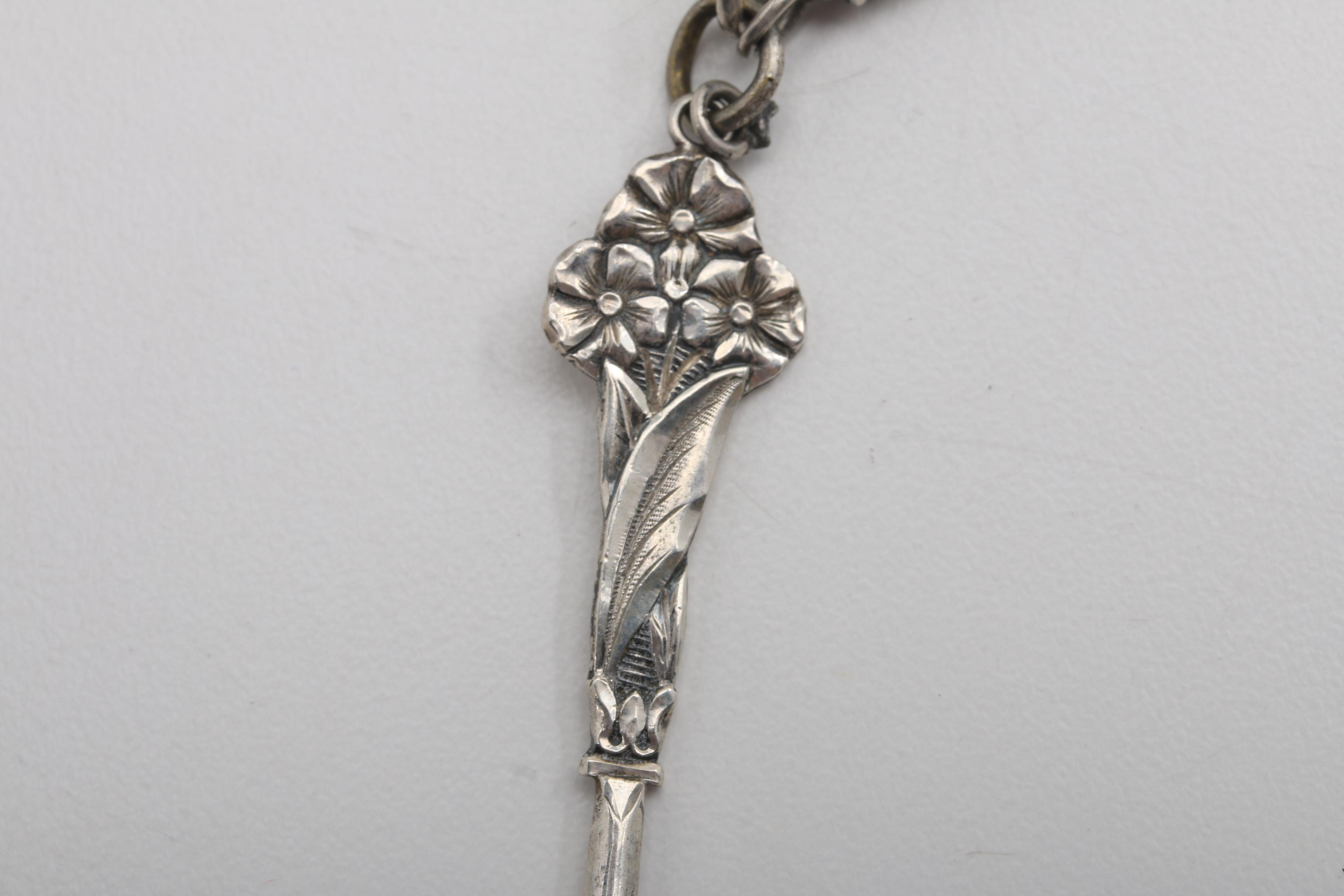 Three Sterling Silver Chatelain Tools