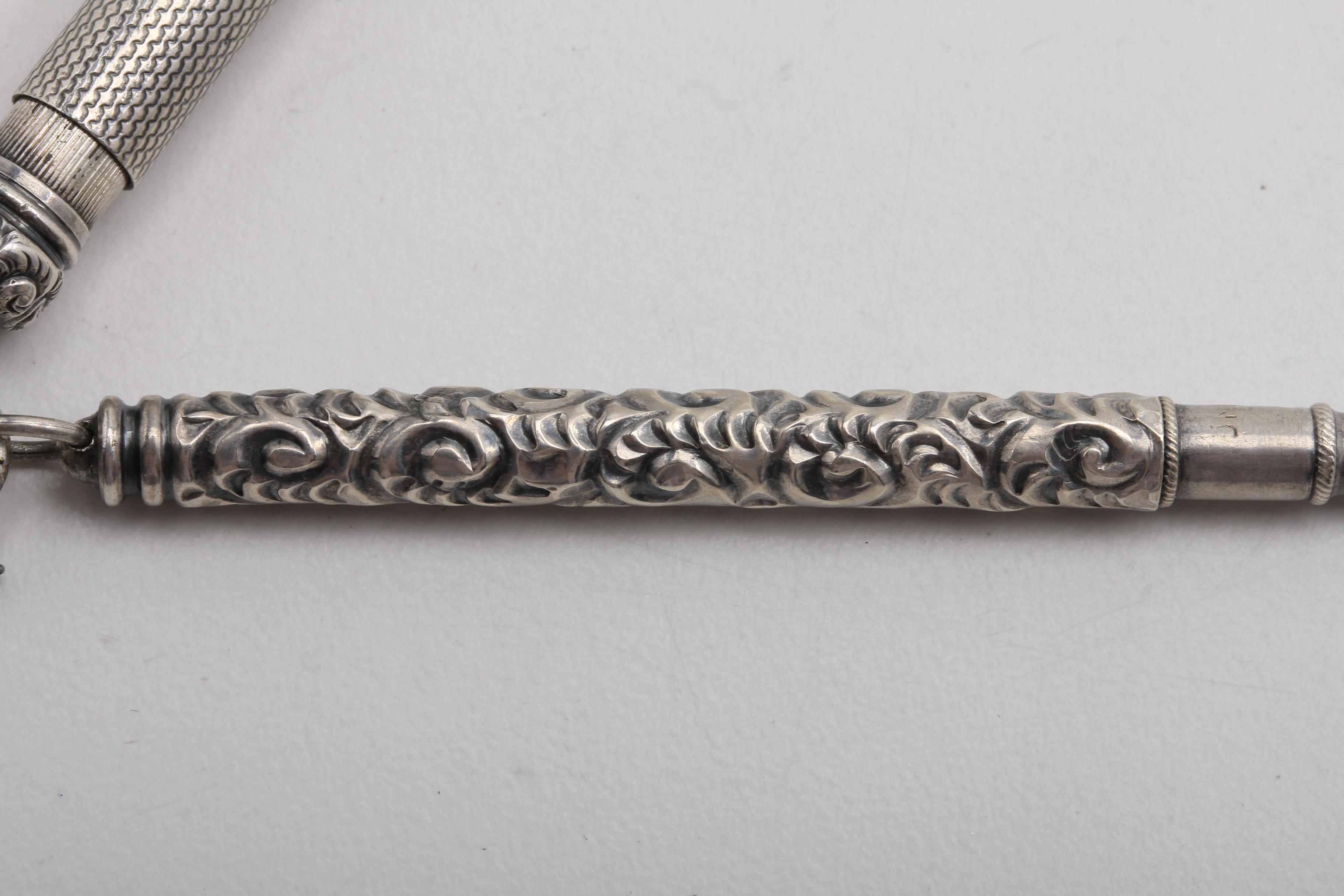 Three Sterling Silver Chatelain Tools