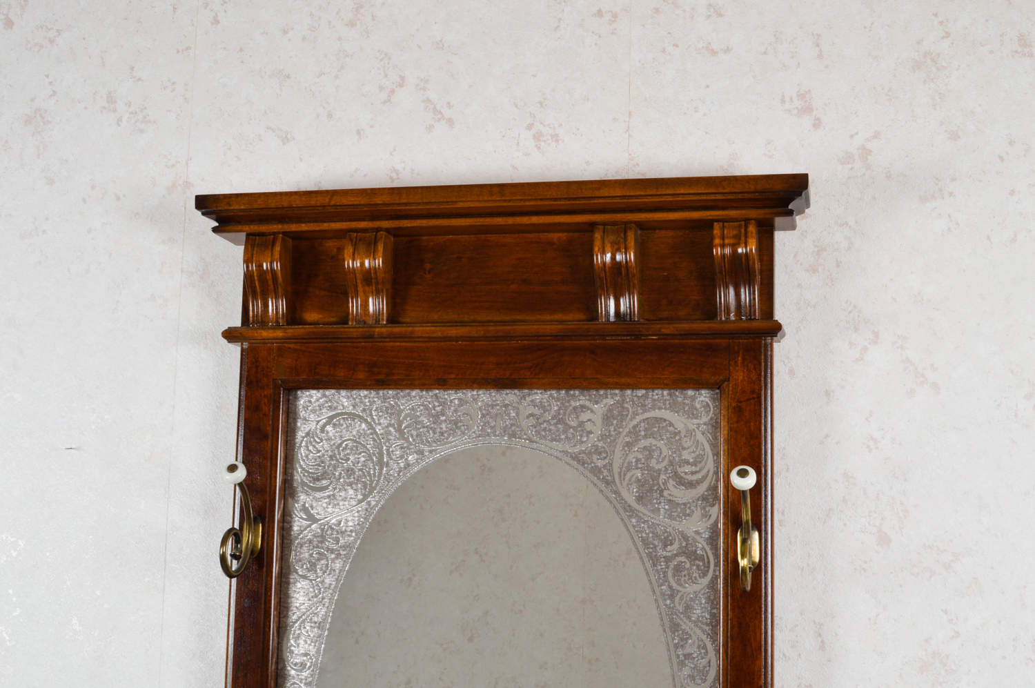 Victorian Style Hall Mirror and Coat Rack