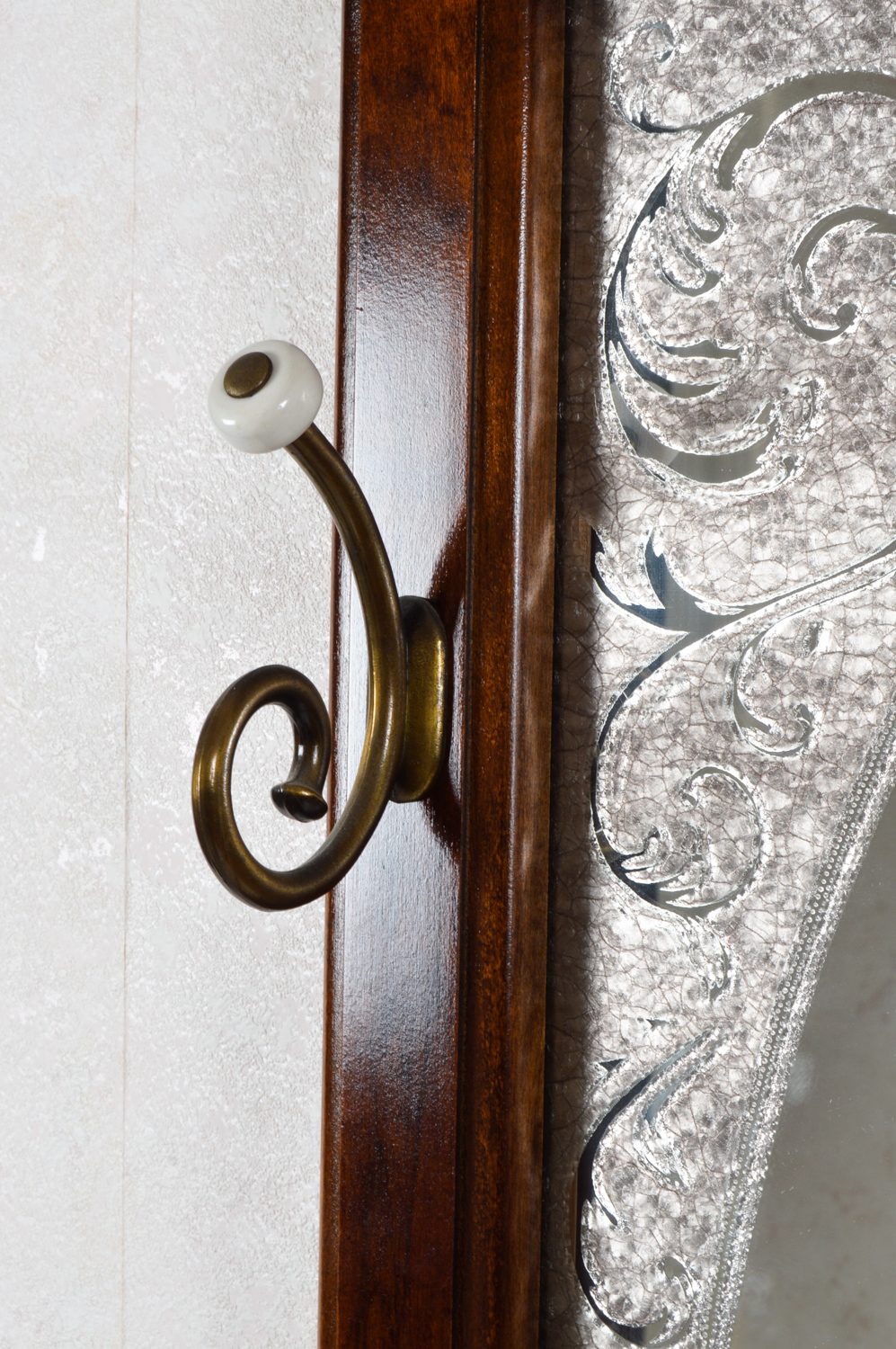Victorian Style Hall Mirror and Coat Rack