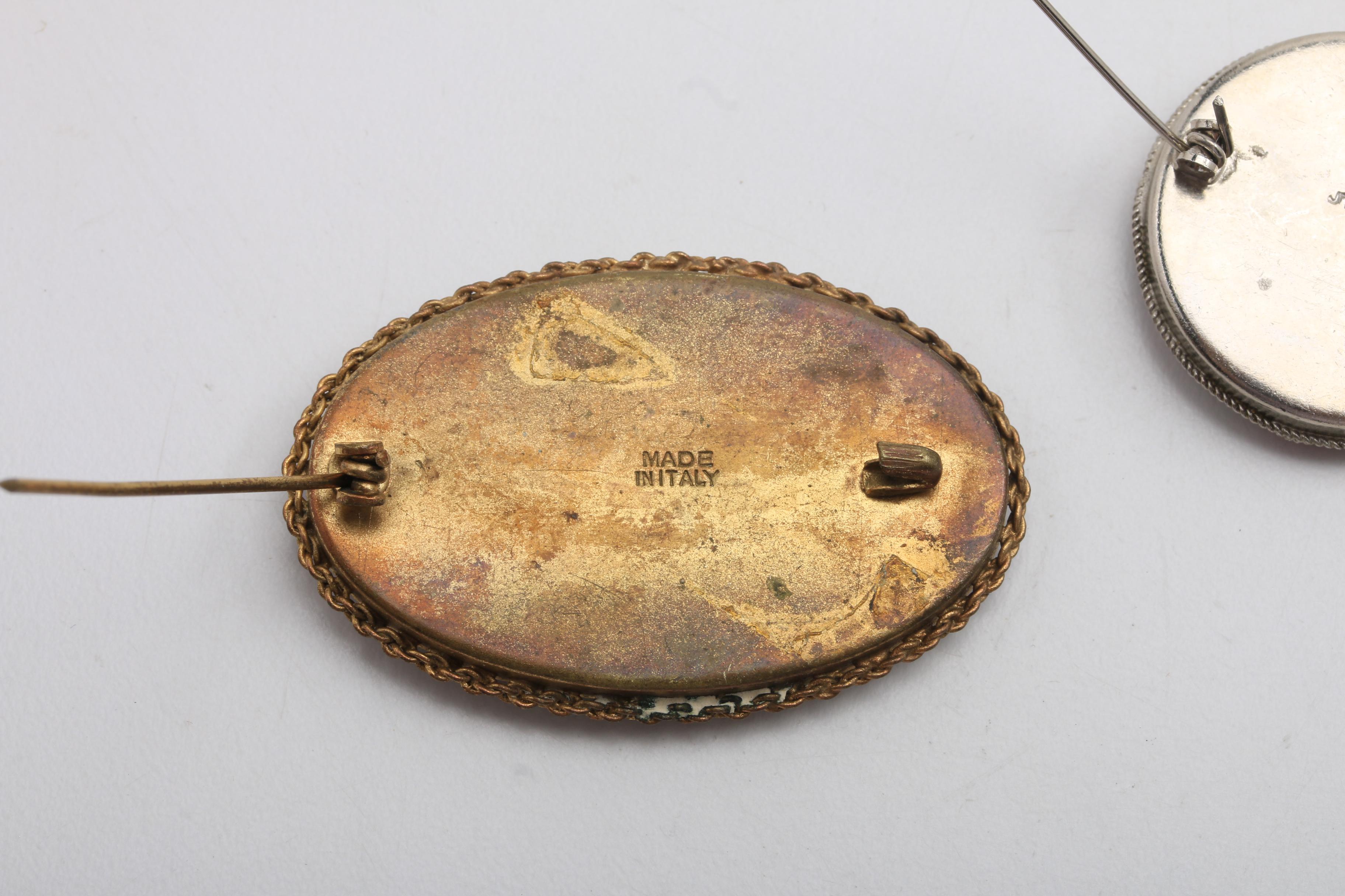 Four Italian Glass Mosaic Jewelry Pieces