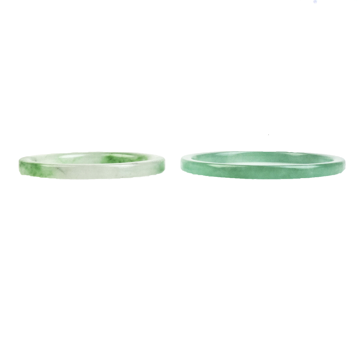 Pair of Jadeite Jade Bangle Bracelets