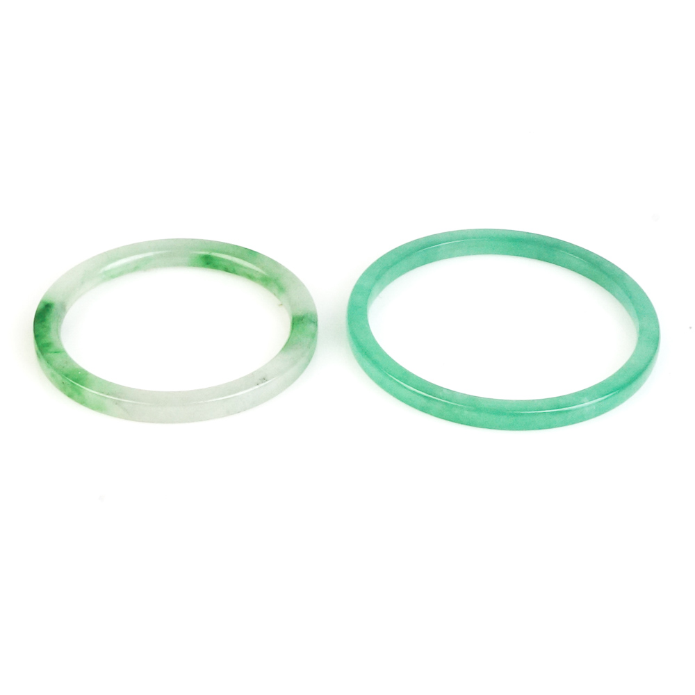 Pair of Jadeite Jade Bangle Bracelets