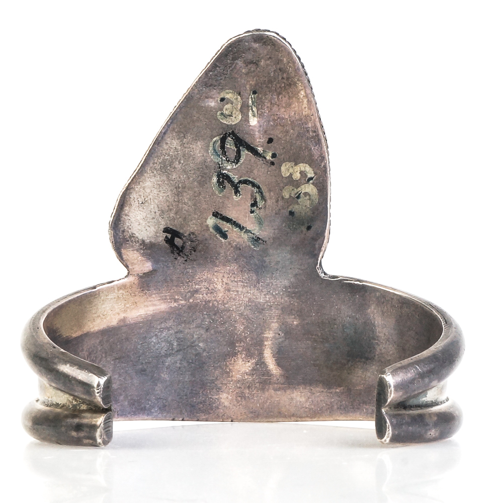 Southwest Inspired Sterling Silver, Coral, and Turquoise Cuff Bracelet