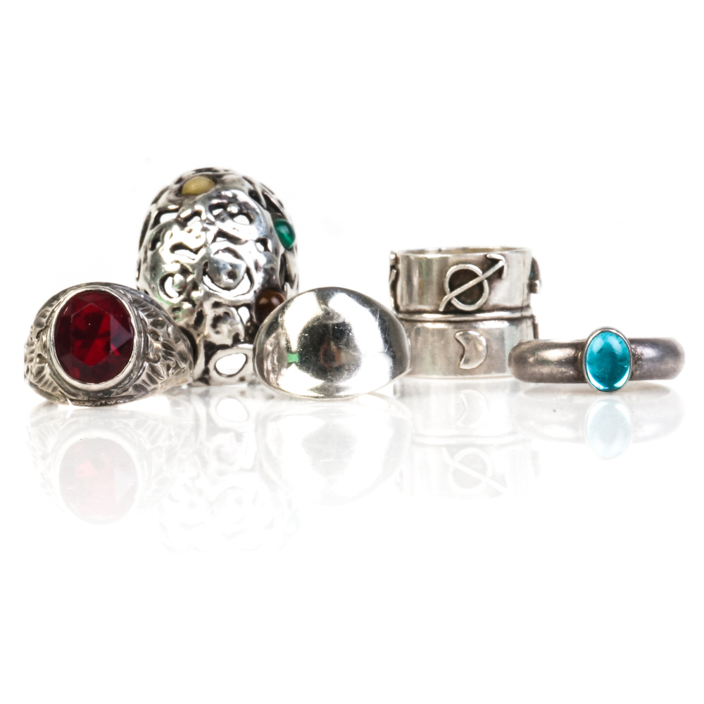 Collection of Sterling Silver Rings