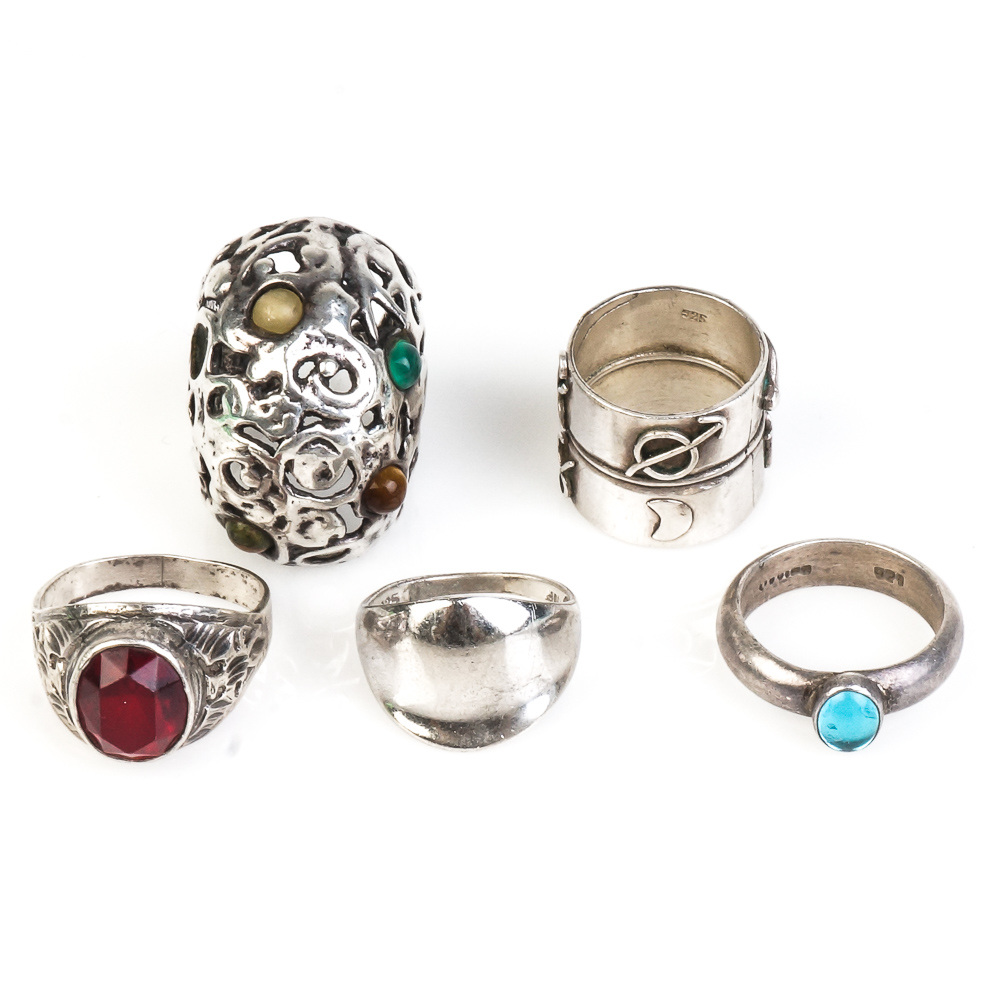 Collection of Sterling Silver Rings