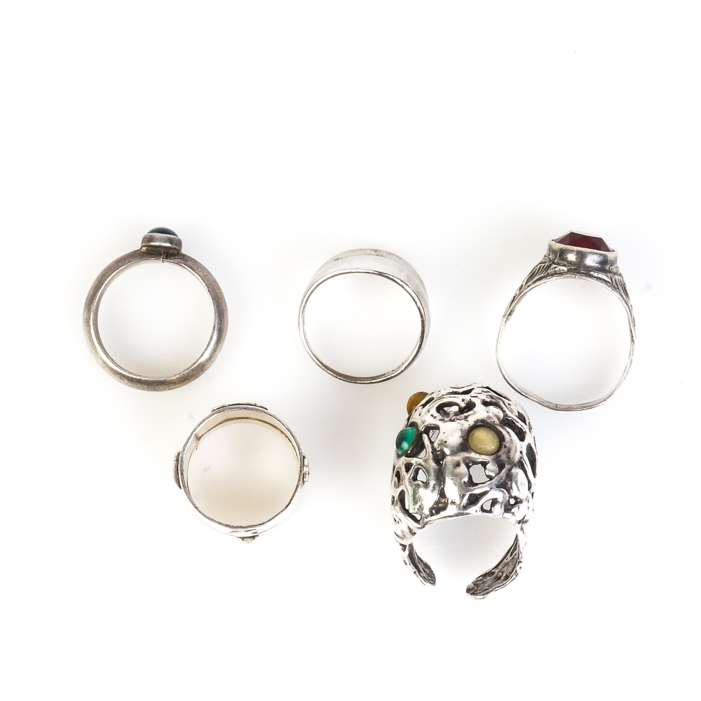 Collection of Sterling Silver Rings