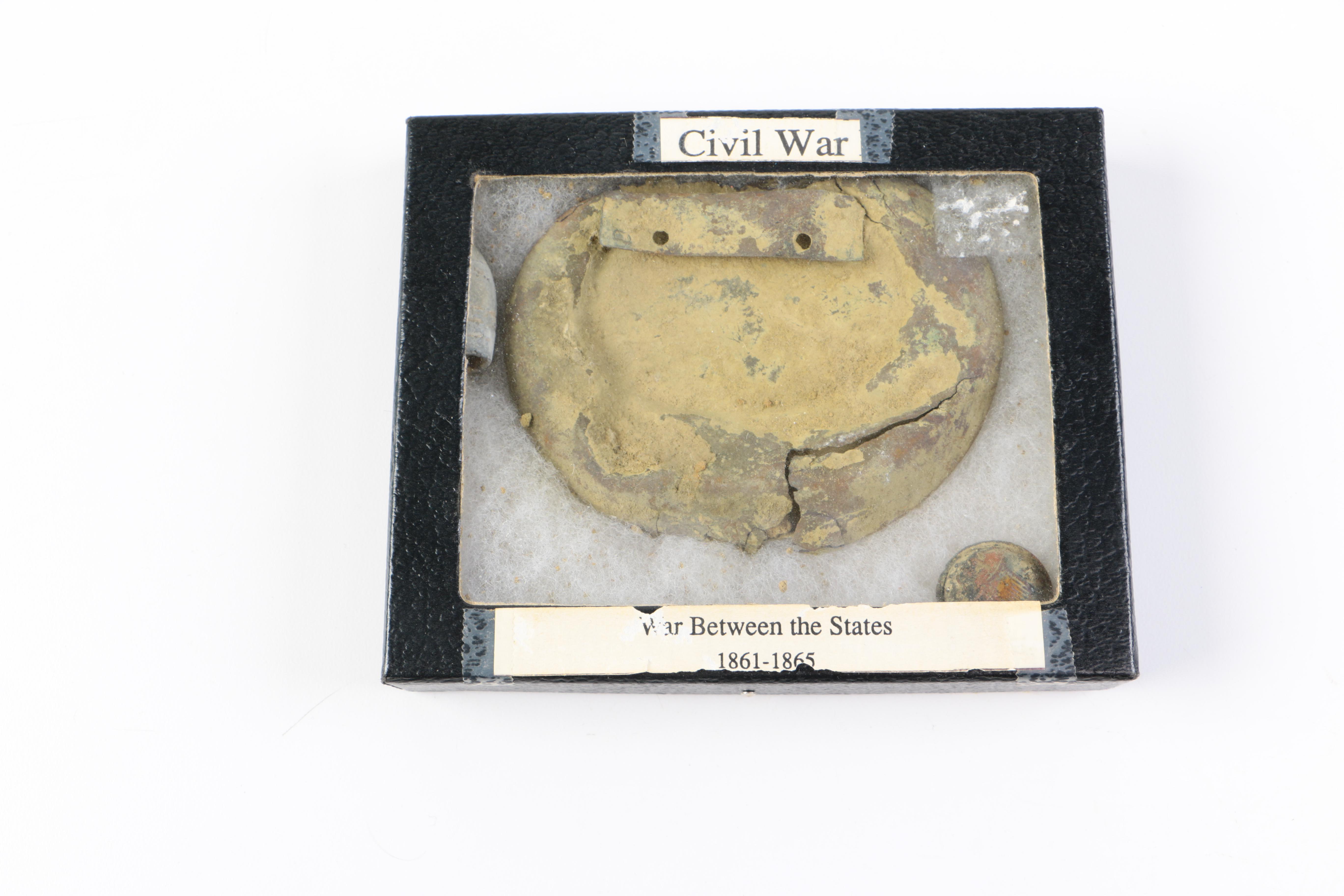 Pair of US Civil War Memento Displays