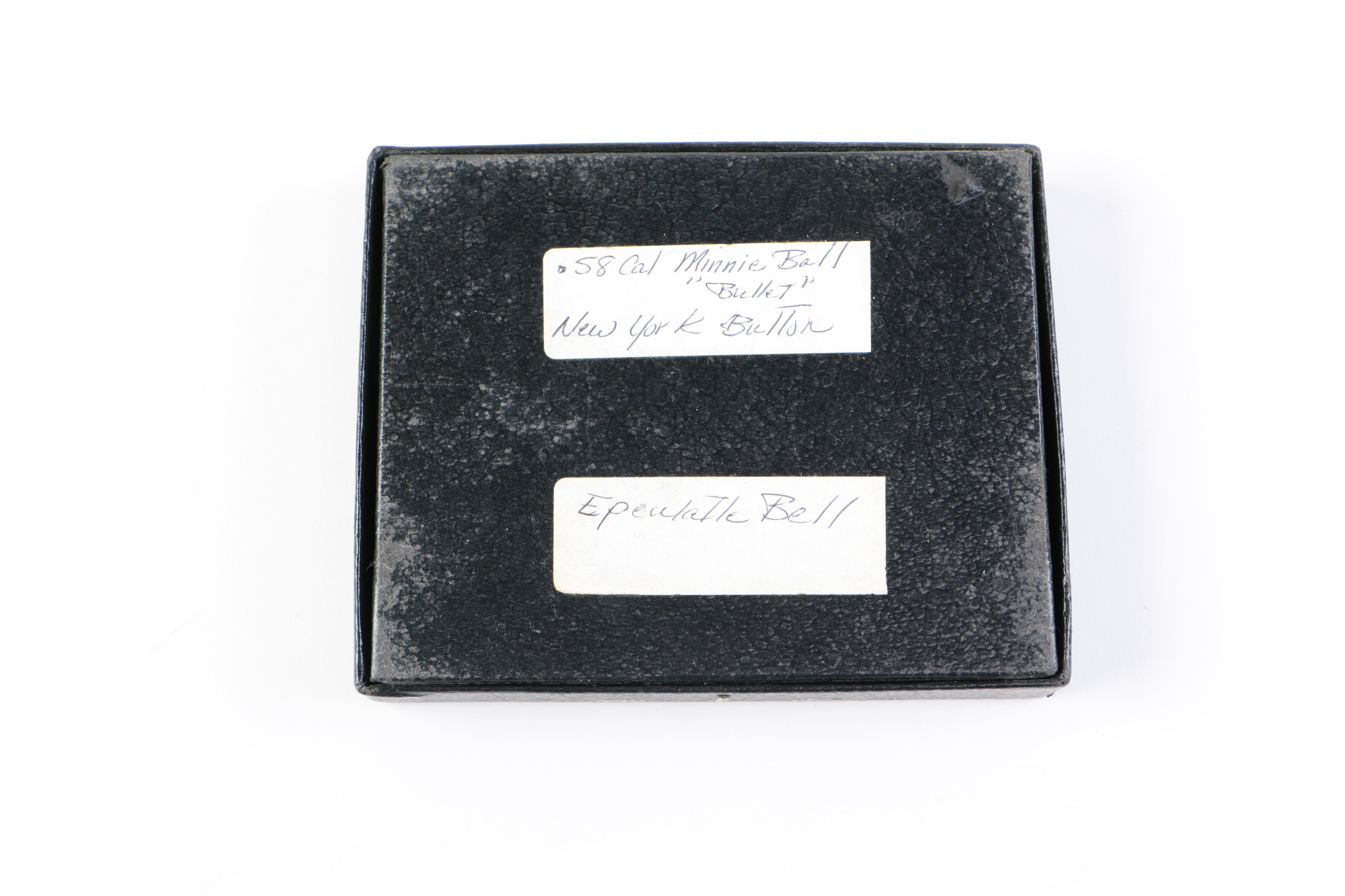 Pair of US Civil War Memento Displays