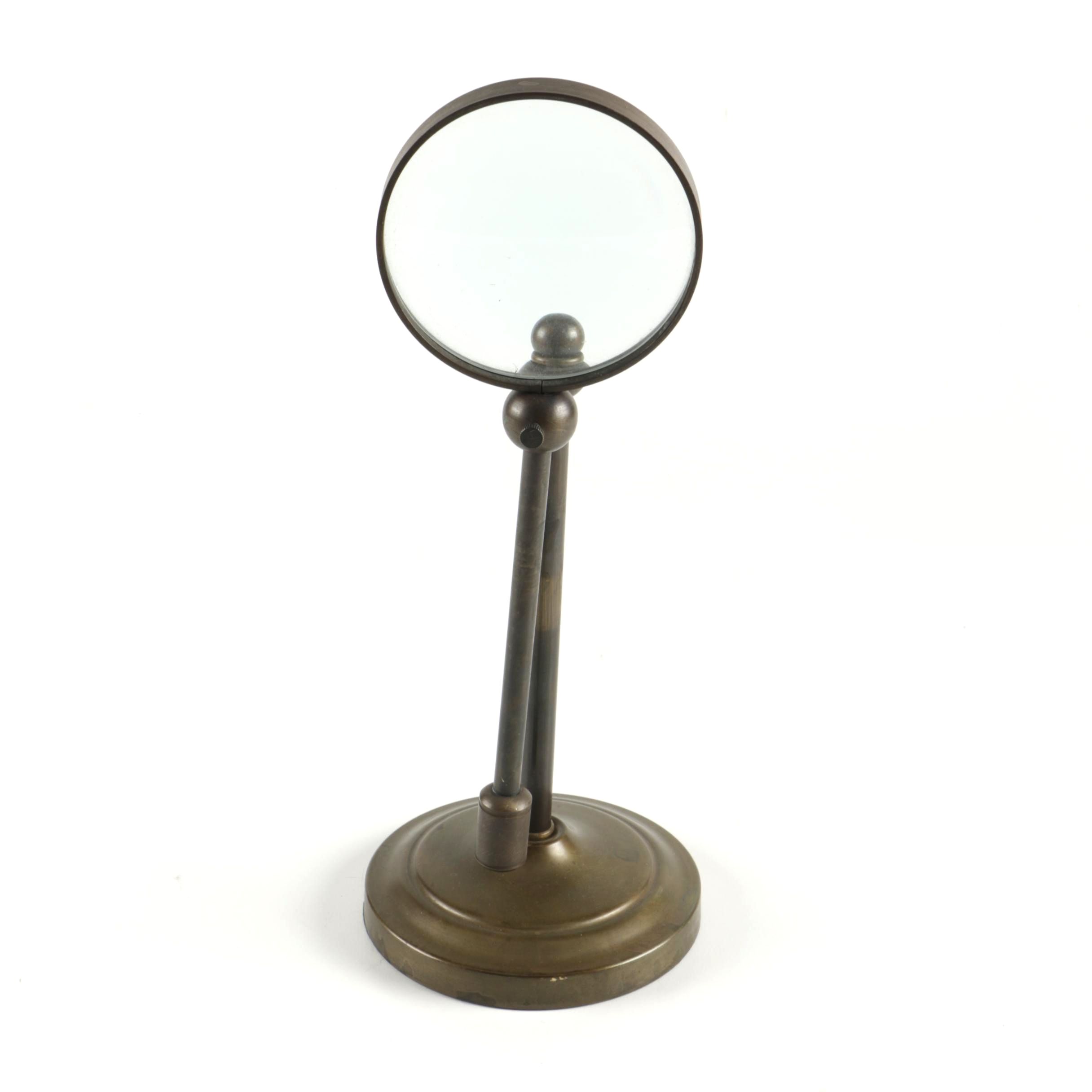 Swivel Magnifying Glass with Bronze-Tone Base