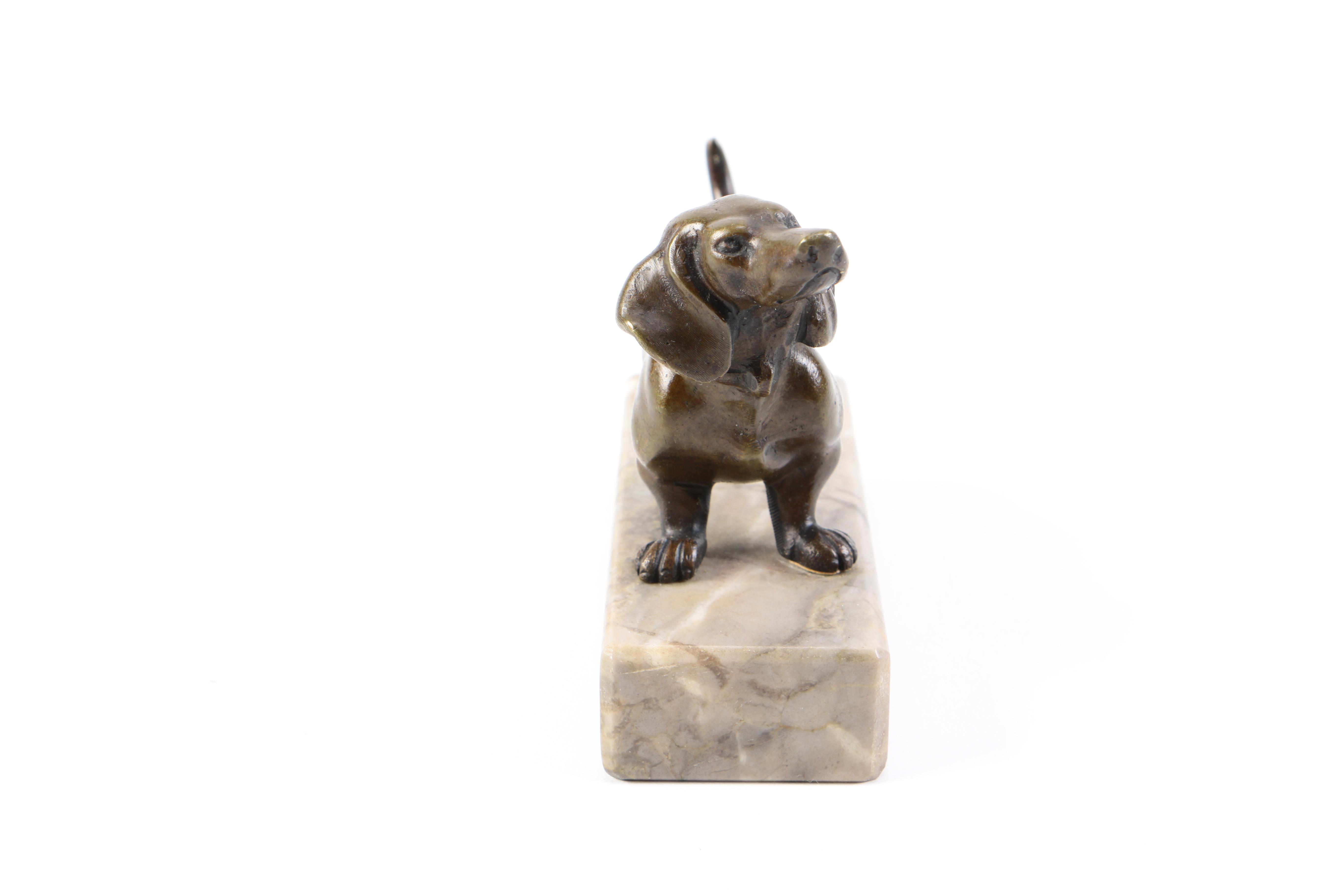 Cast Metal Dachshund Figurine