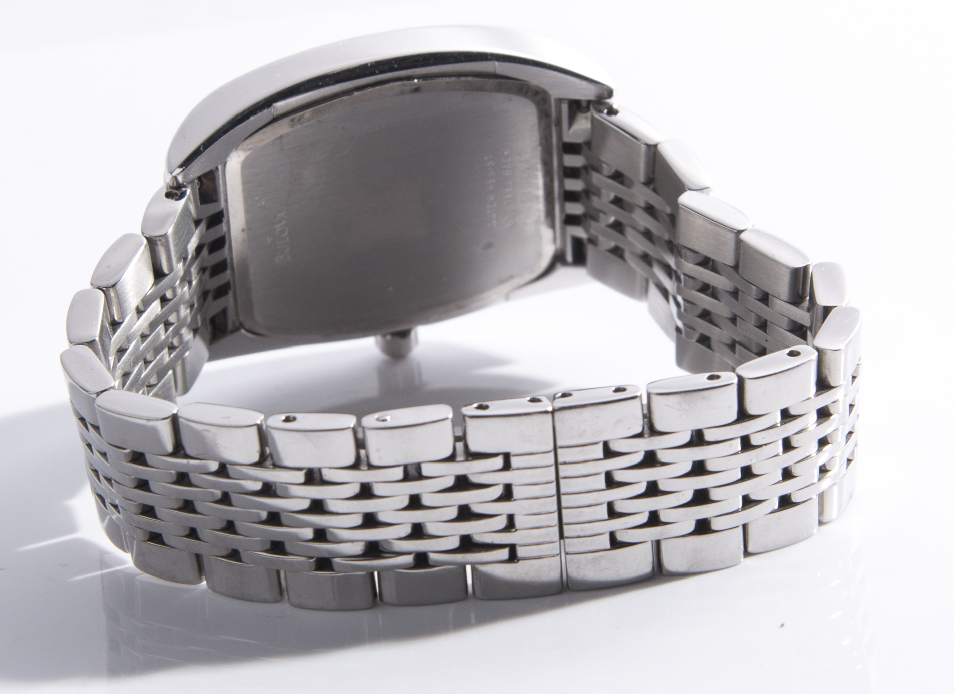 Bulova Stainless Steel and Diamond Watch