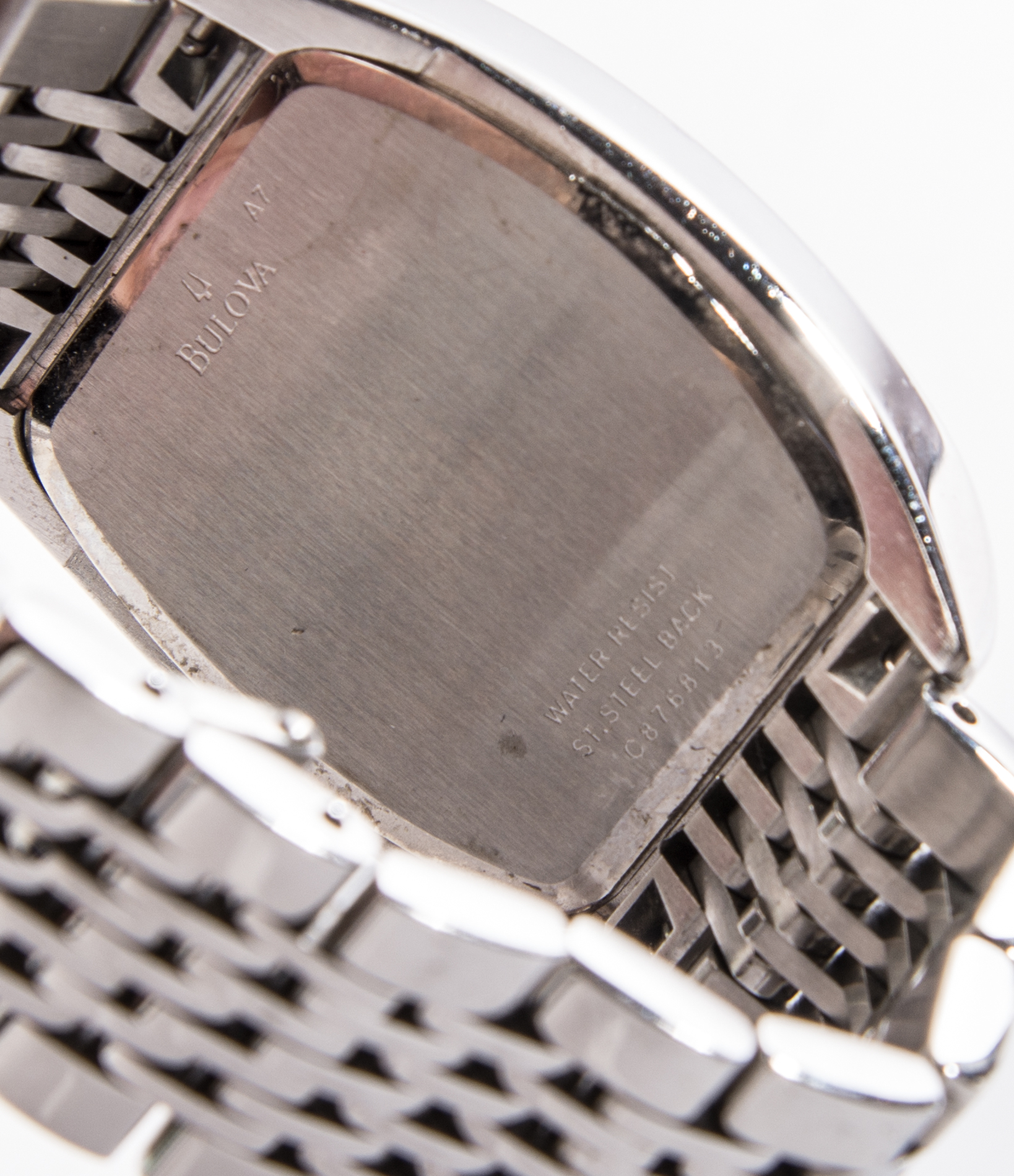Bulova Stainless Steel and Diamond Watch