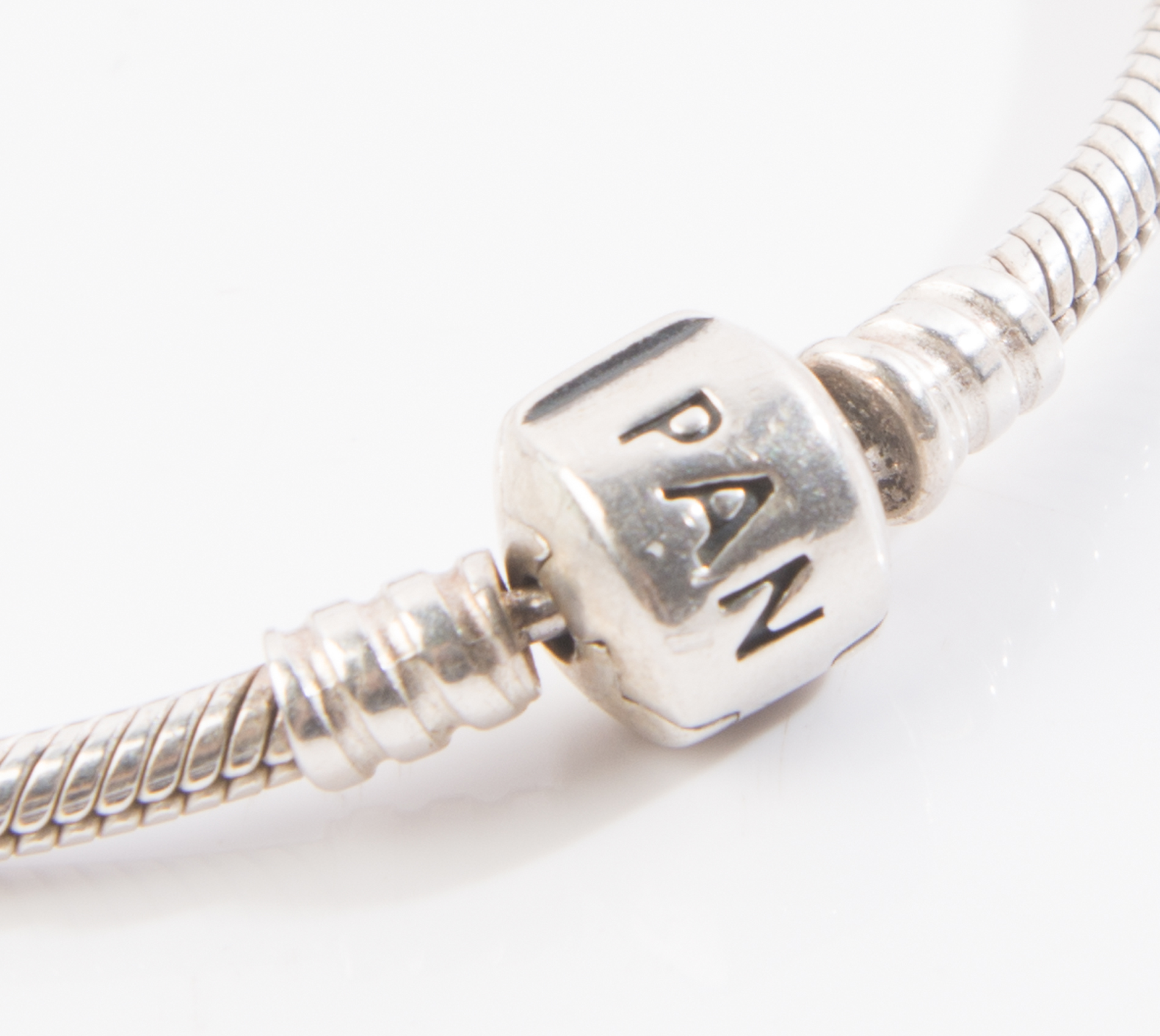 Sterling Silver Pandora Charm Bracelet