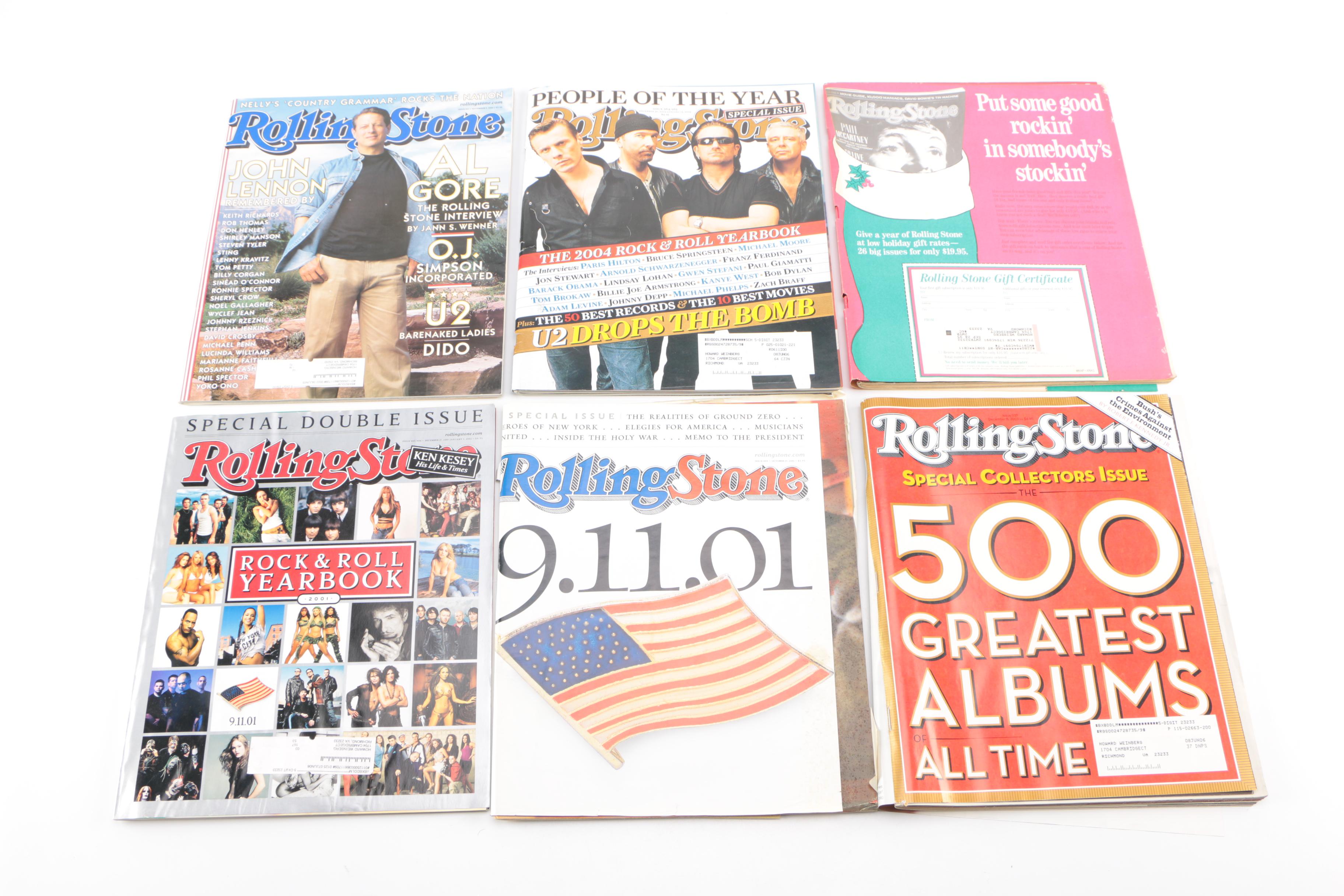 Collection of "Rolling Stone" Magazines