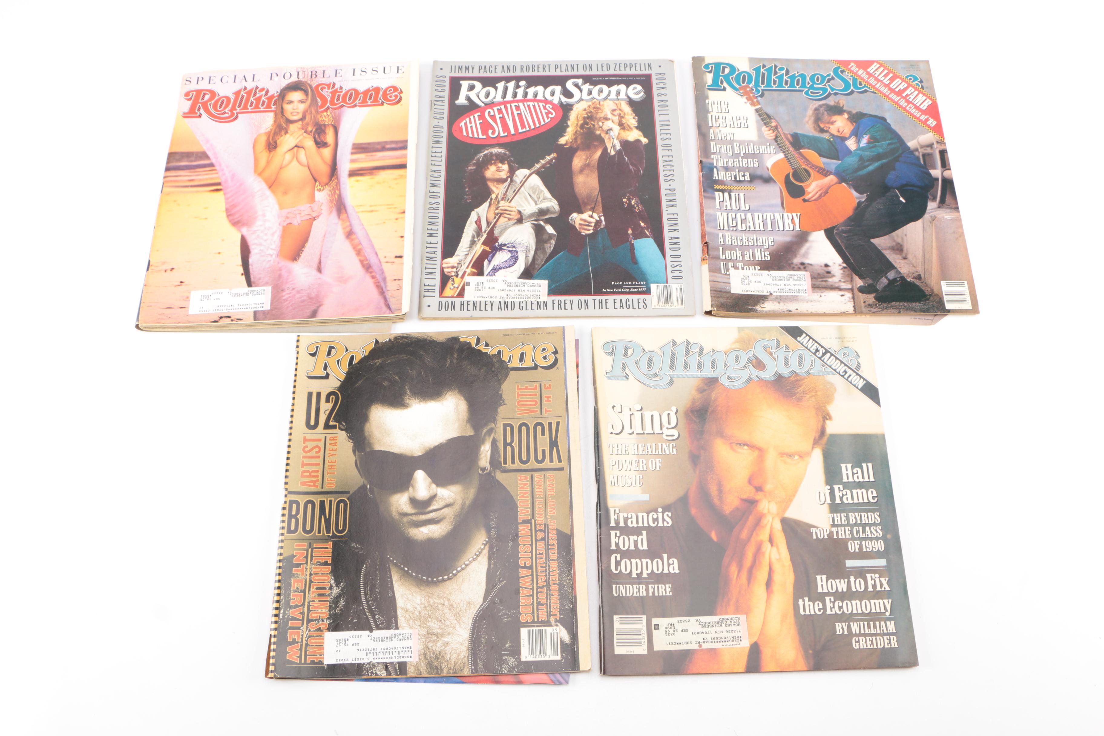 Collection of "Rolling Stone" Magazines