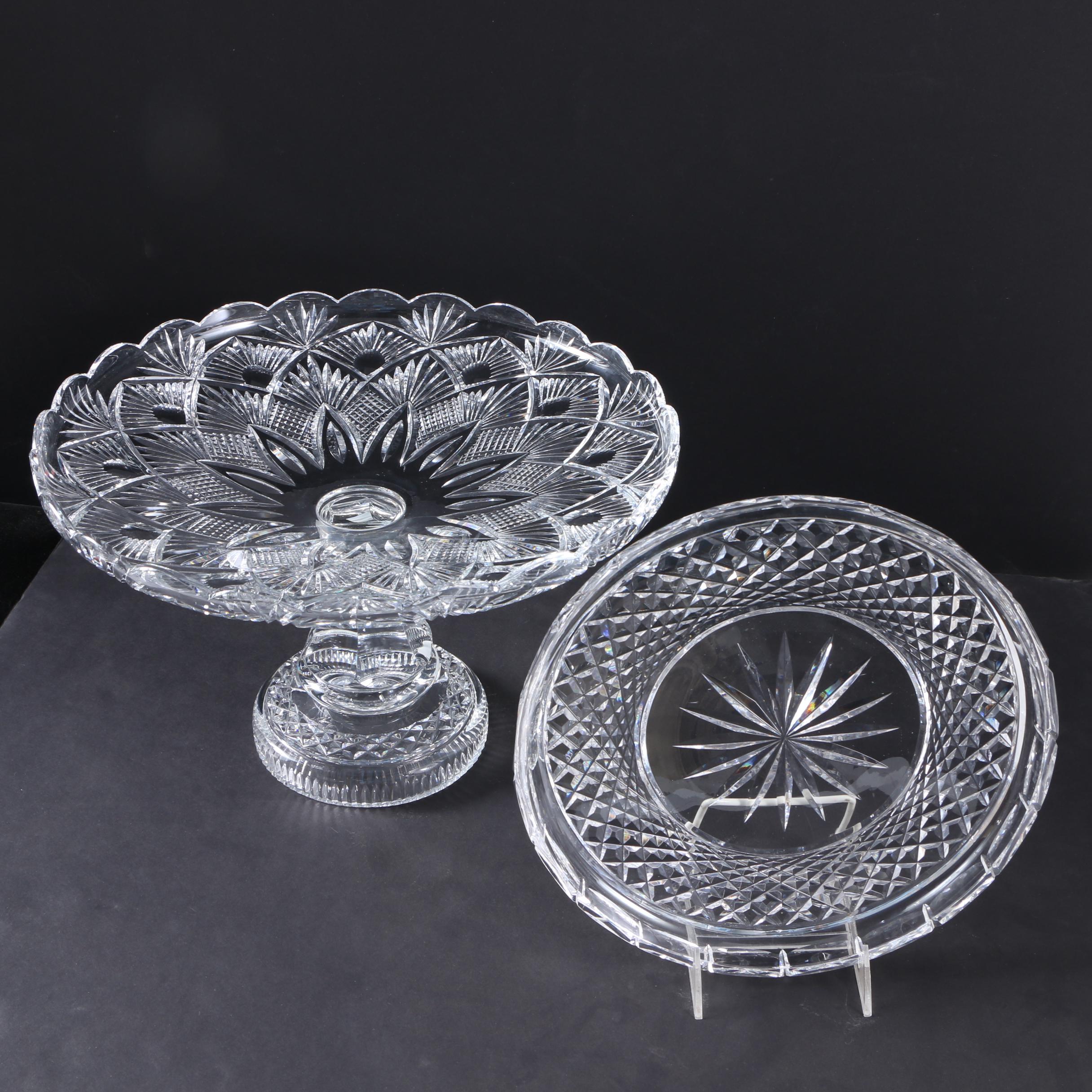Waterford Crystal Design Studio "Ormonde" Footed Centerpiece and Cake Plate