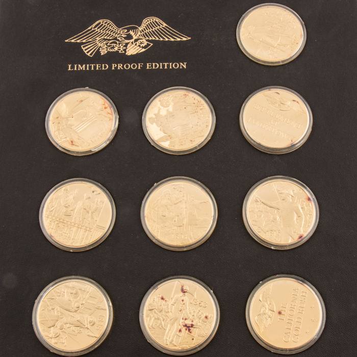 "The American Heritage Medallic Treasury of American History" Proof Medal Set
