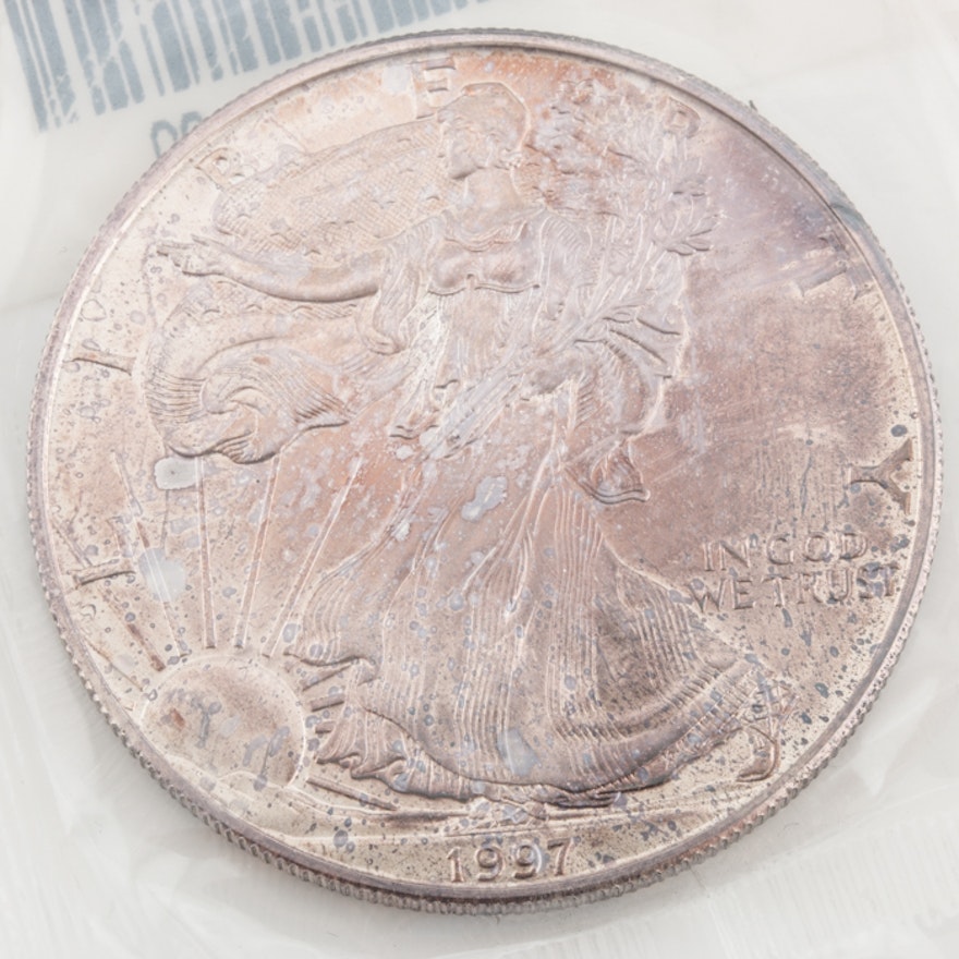 1997 Walking Liberty Silver Eagle Bullion Coin