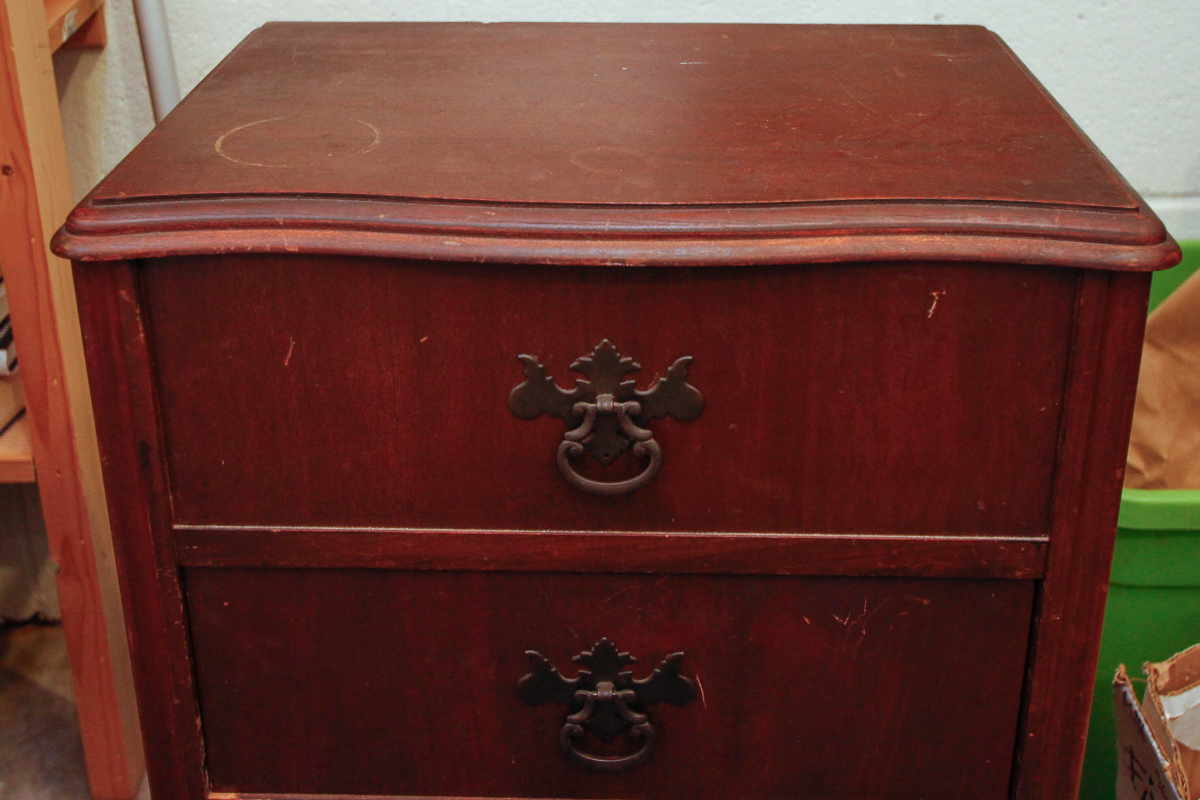 Vintage Sewing Cabinet With Accessories