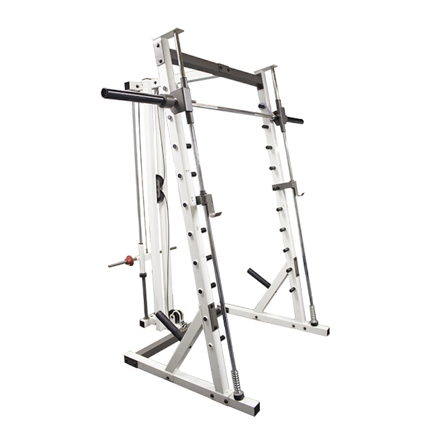 Smith Machine With York Low Pulley Attachment