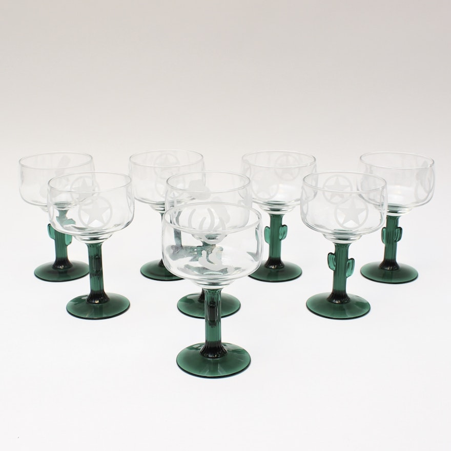 Collection of Cactus Margarita Glassware