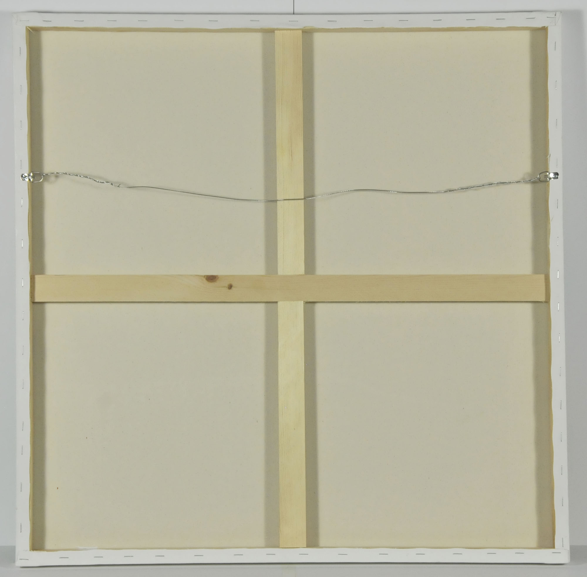 J. Popolin Original Acrylic on Canvas "Green Light Blue Ochre Fields"