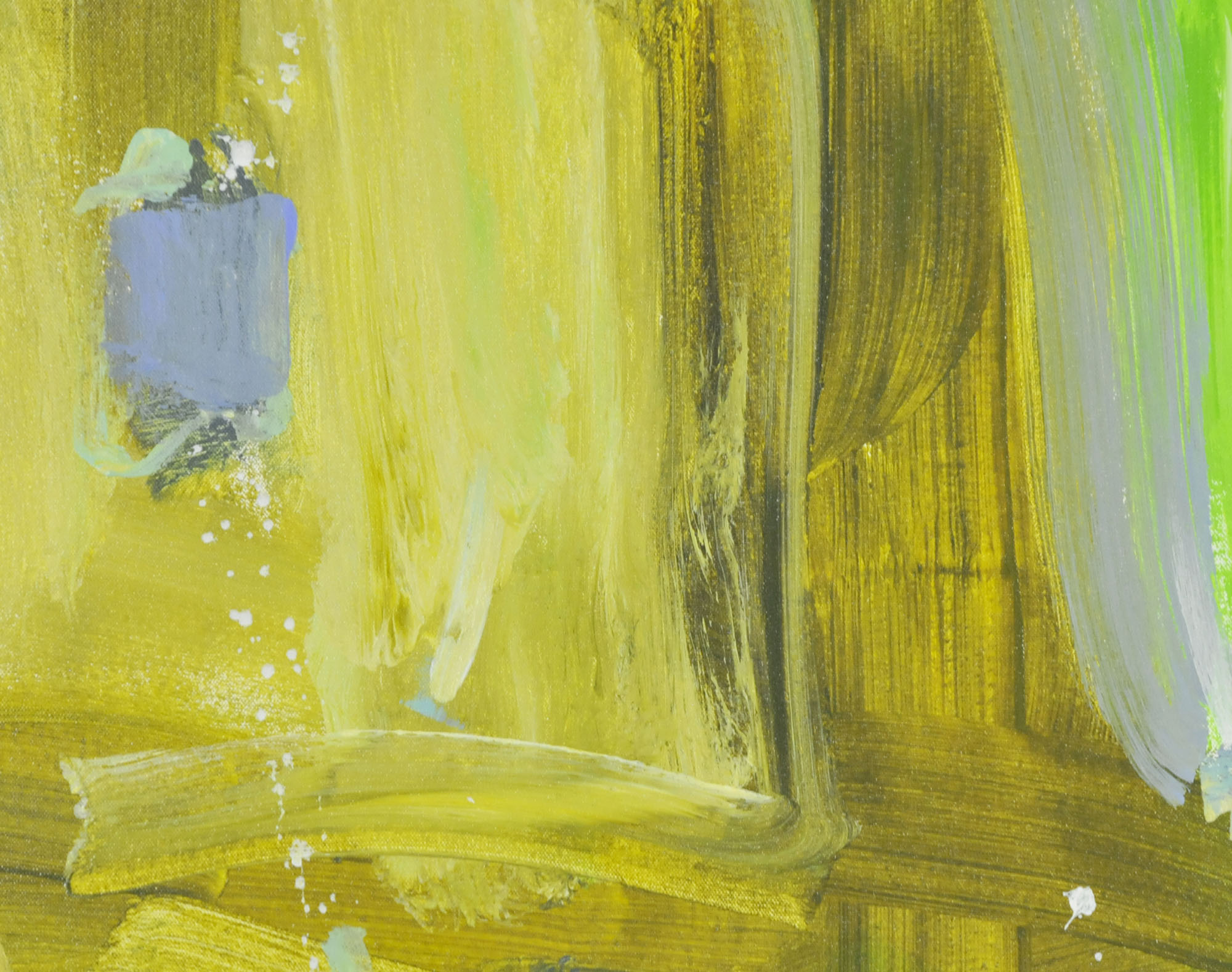 Robbie Kemper Original Acrylic on Canvas "Blue Right Angle"