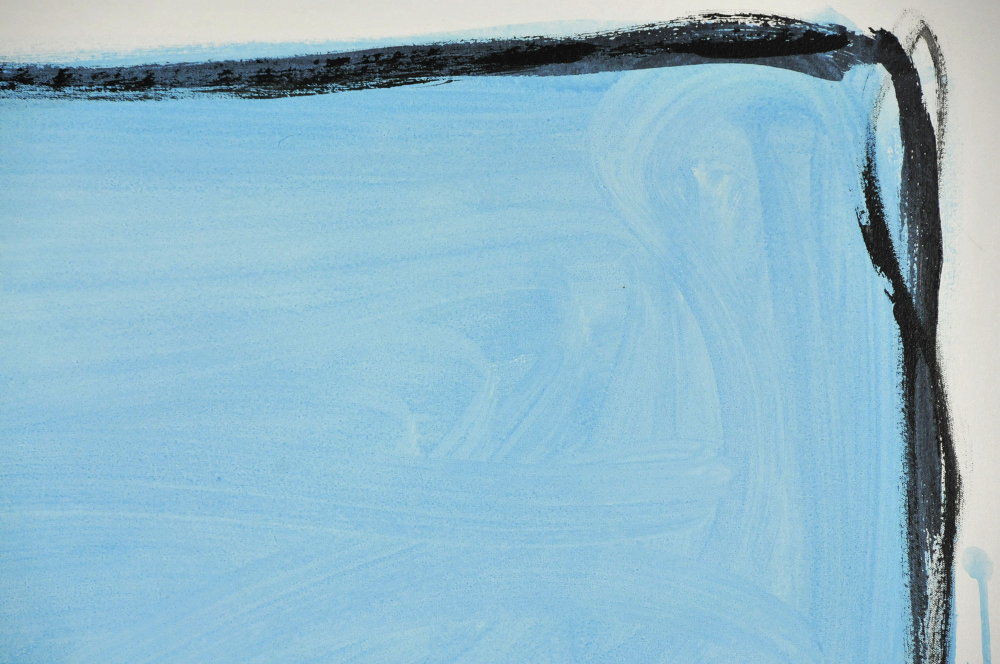 Robbie Kemper Original Acrylic on Canvas "Blue in Black"