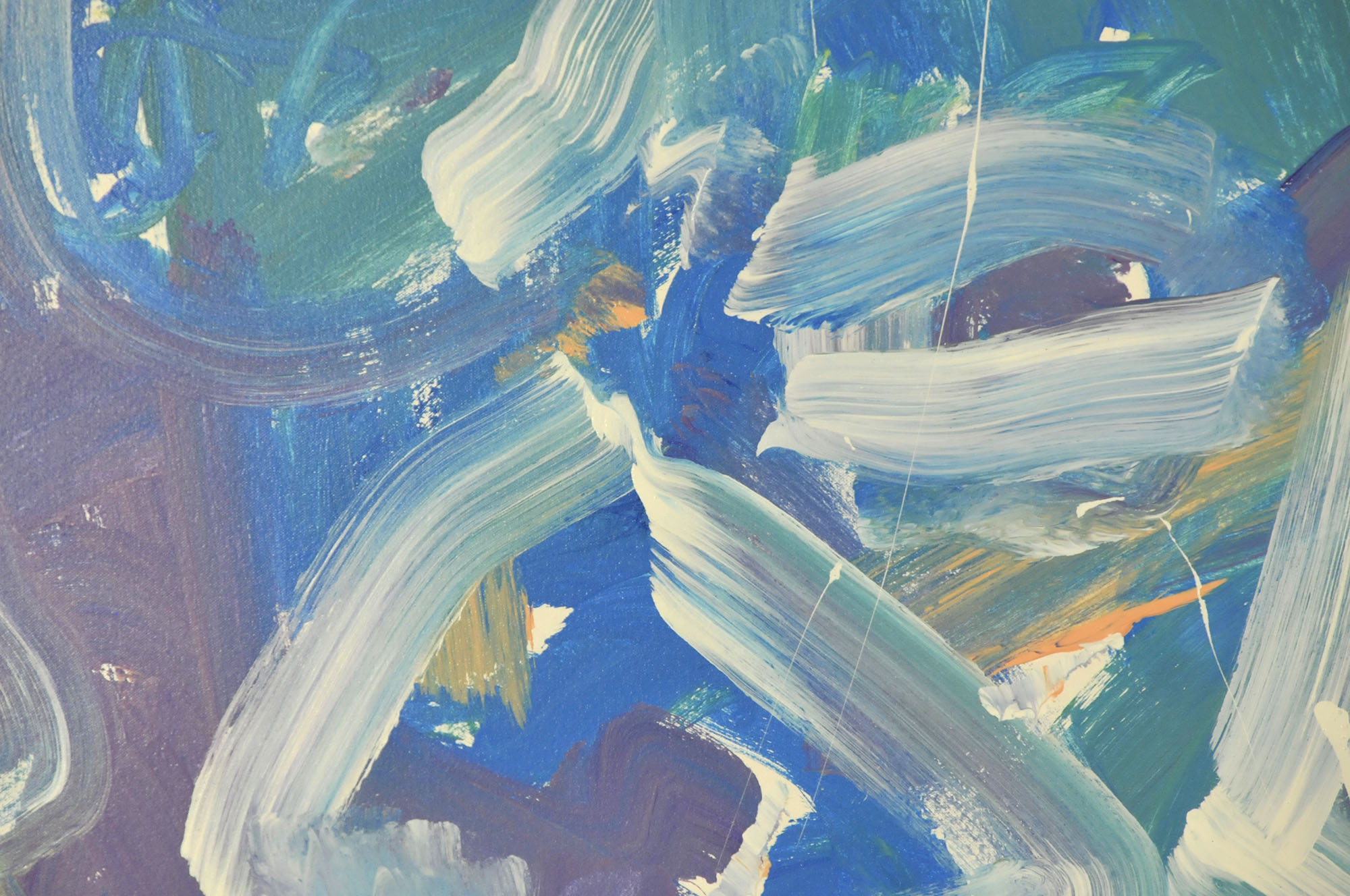 Robbie Kemper Original Acrylic on Canvas "Cool Pastel Loops"