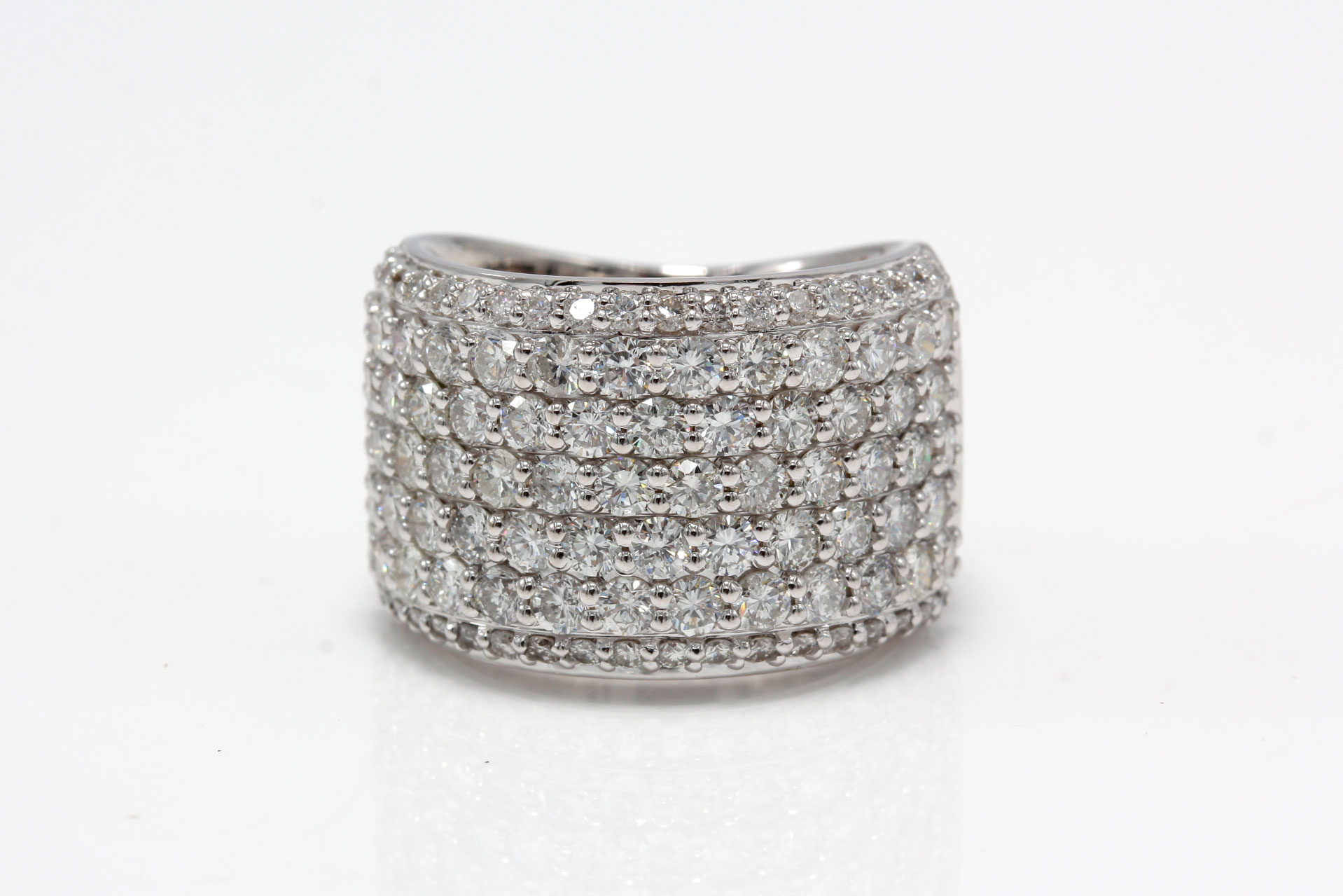 18K White Gold 3.21 CTW Diamond Band