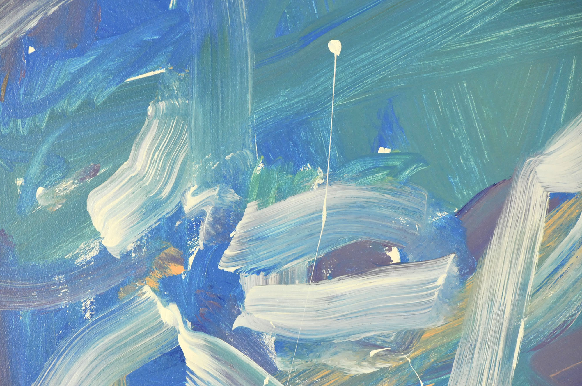 Robbie Kemper Original Acrylic on Canvas "Cool Pastel Loops"