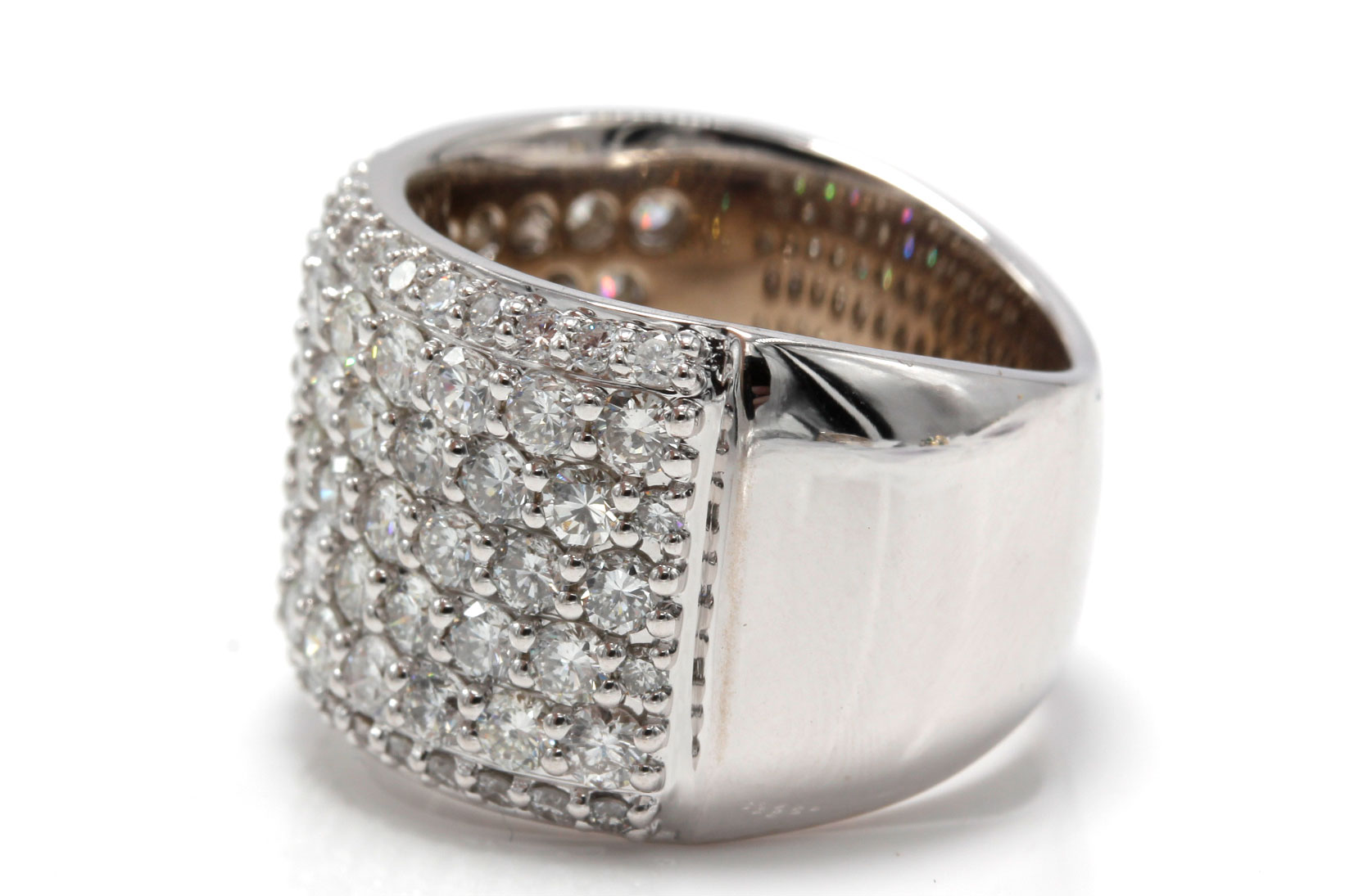 18K White Gold 3.21 CTW Diamond Band