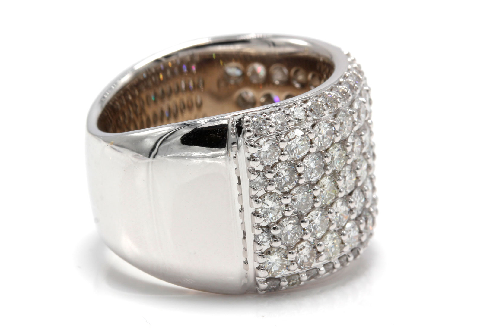 18K White Gold 3.21 CTW Diamond Band