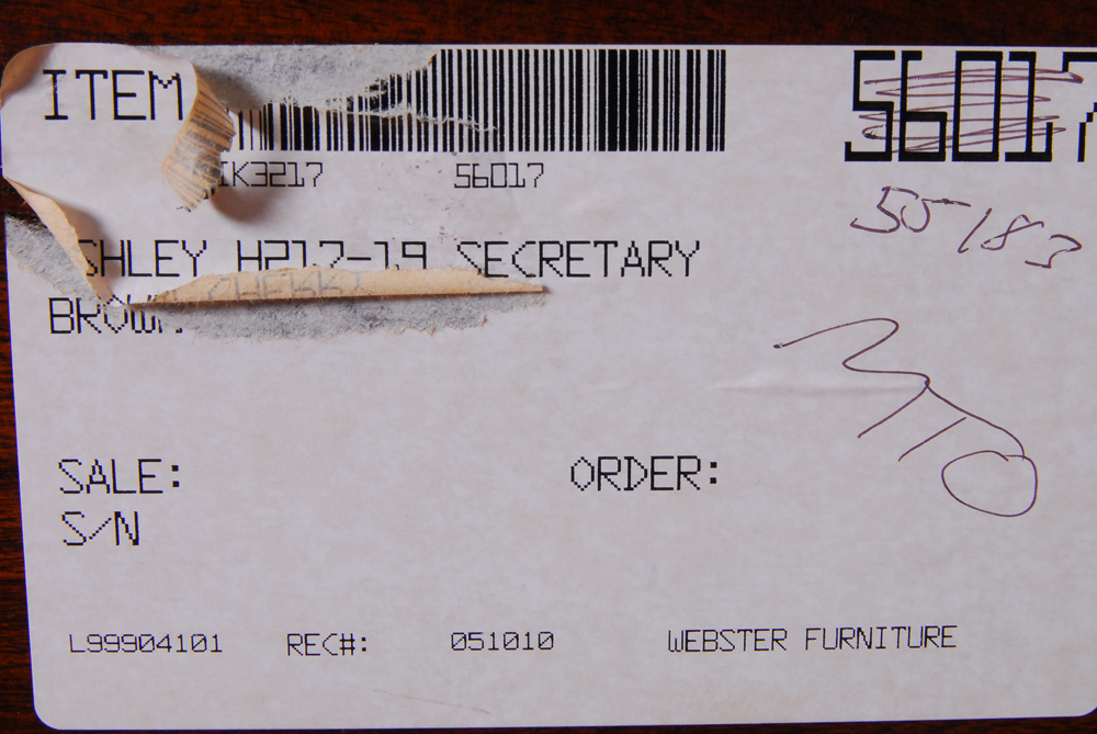 Queen Anne Style Cherry Inlaid Slant Front Desk By Webster Furniture