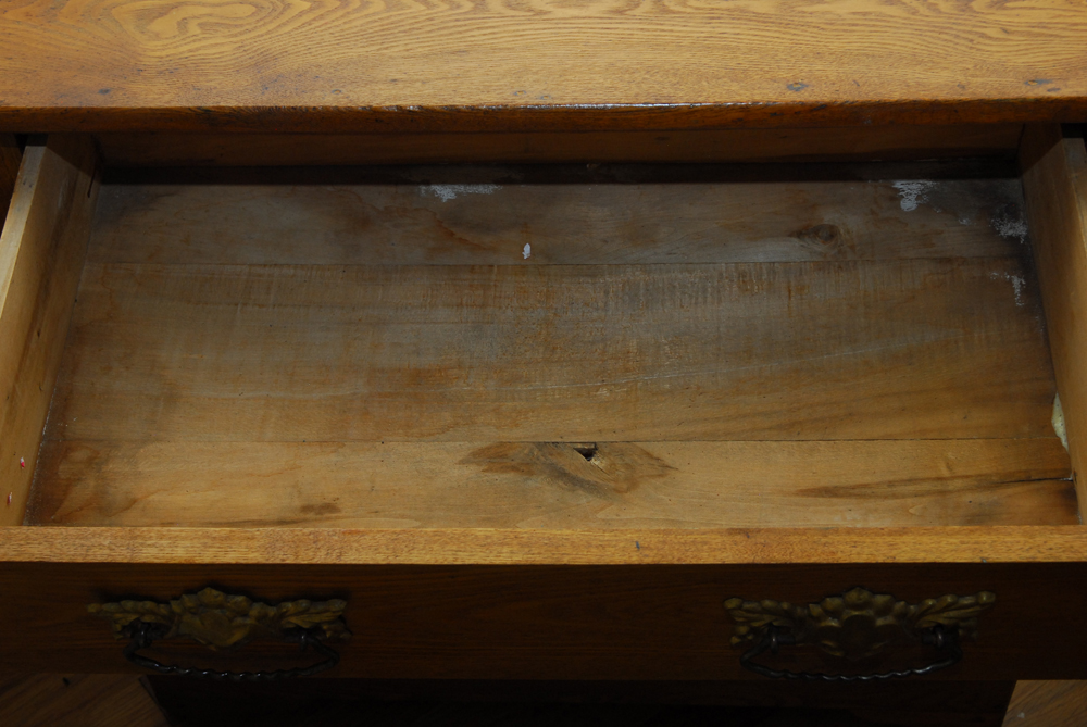 Antique Oak Wash Stand Cabinet