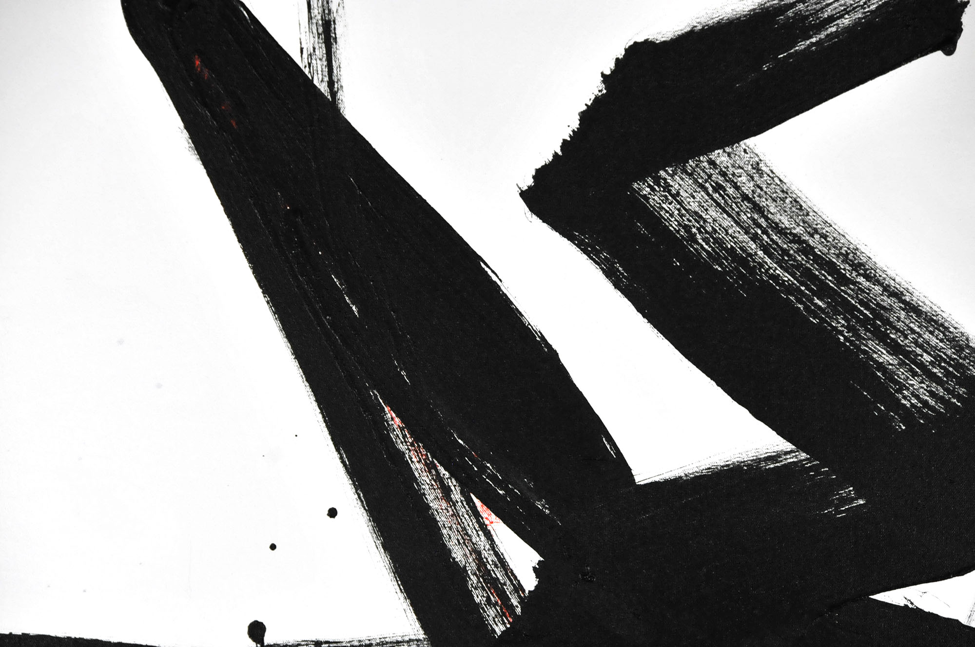 Robbie Kemper Original Acrylic on Canvas "Black Mark Gray"