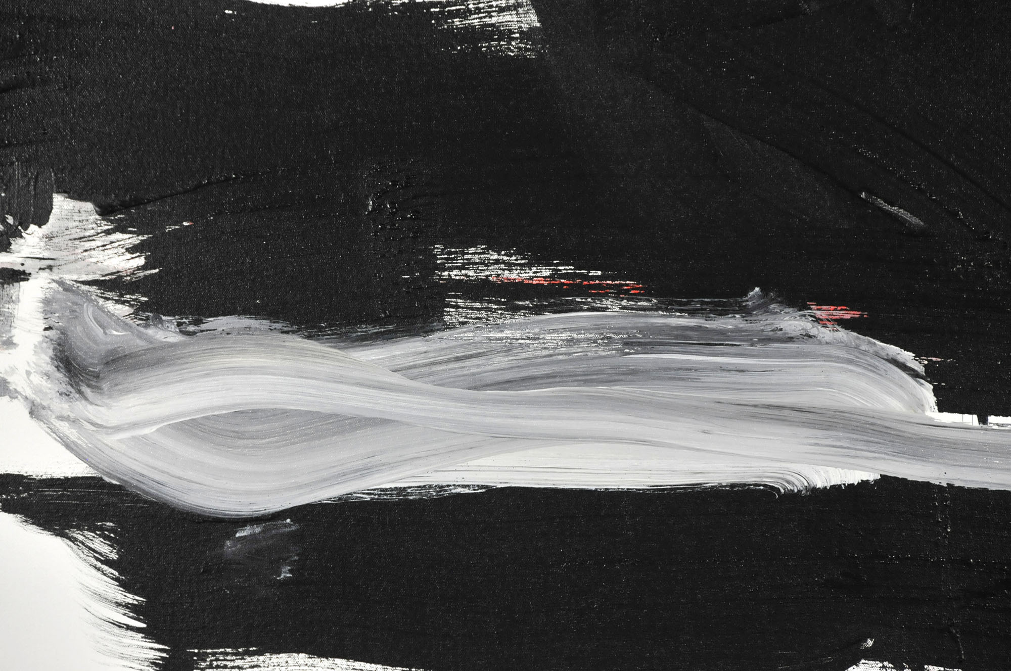 Robbie Kemper Original Acrylic on Canvas "Black Mark Gray"