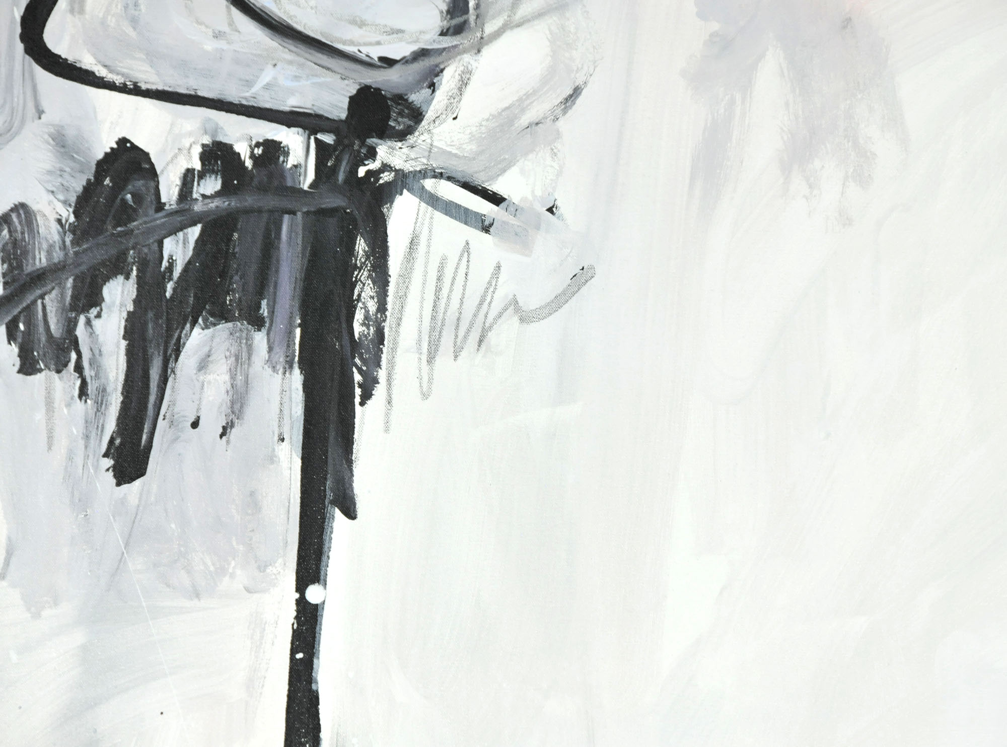 Robbie Kemper Original Acrylic on Canvas "Black Angle Loop"