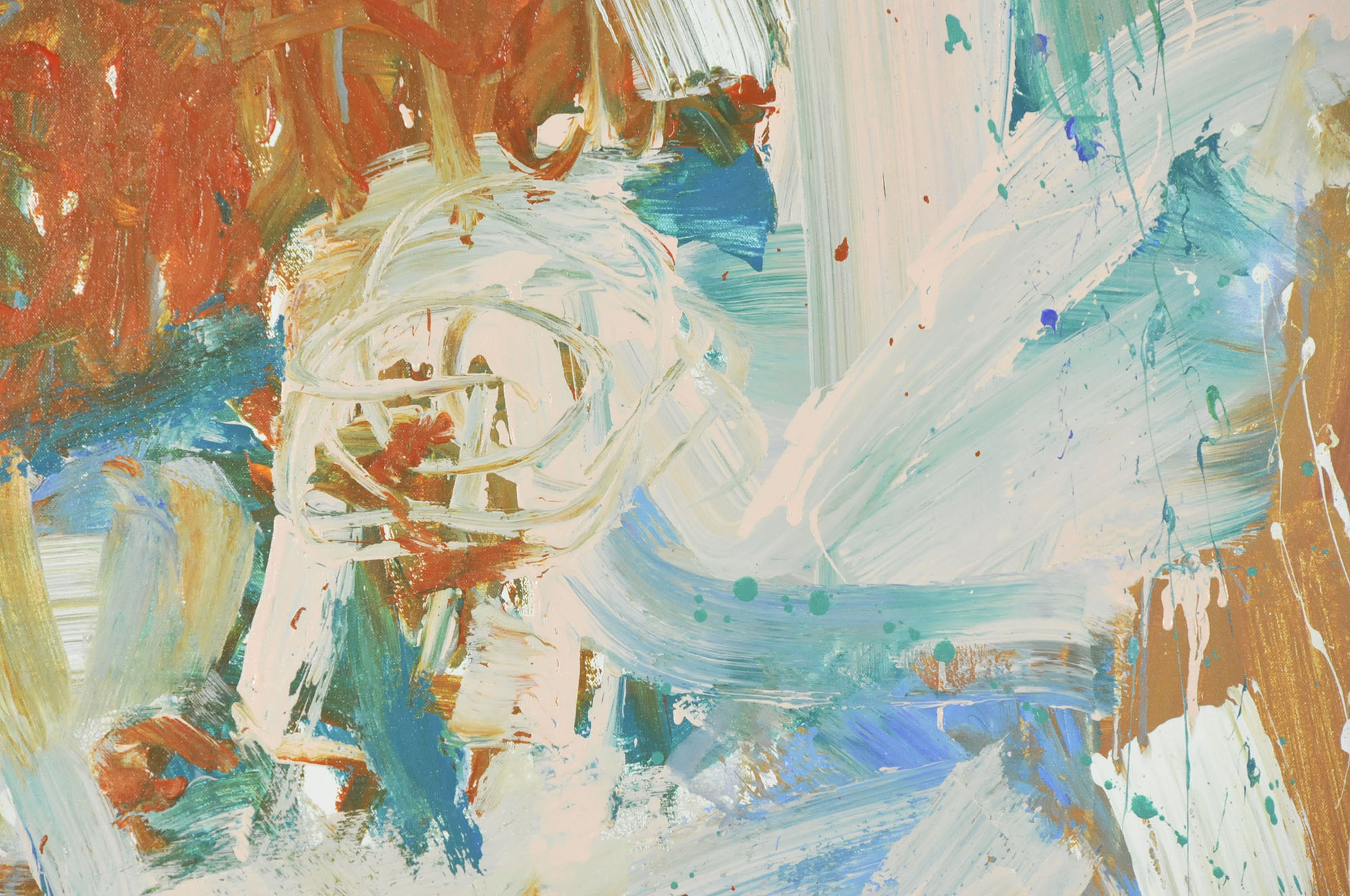 Robbie Kemper Original Acrylic on Canvas "Red Oxide Pink"