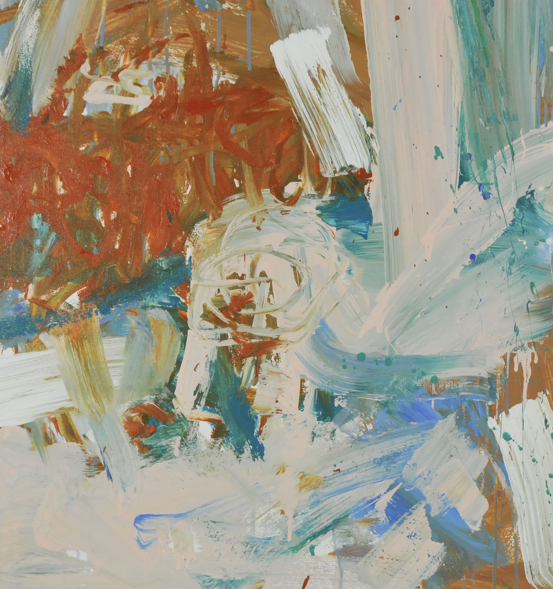 Robbie Kemper Original Acrylic on Canvas "Red Oxide Pink"